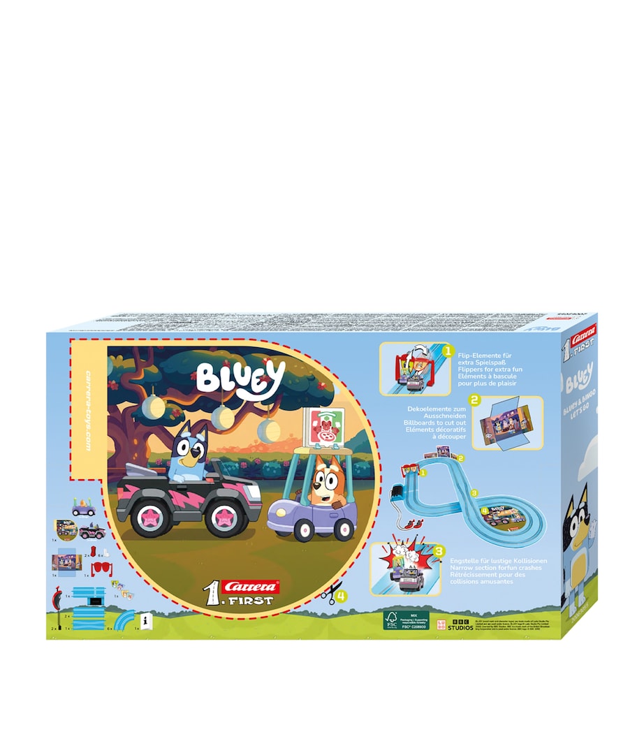 Bluey & Bingo "Lets Go" FIRST Slot Racing Set MULTI Image 2