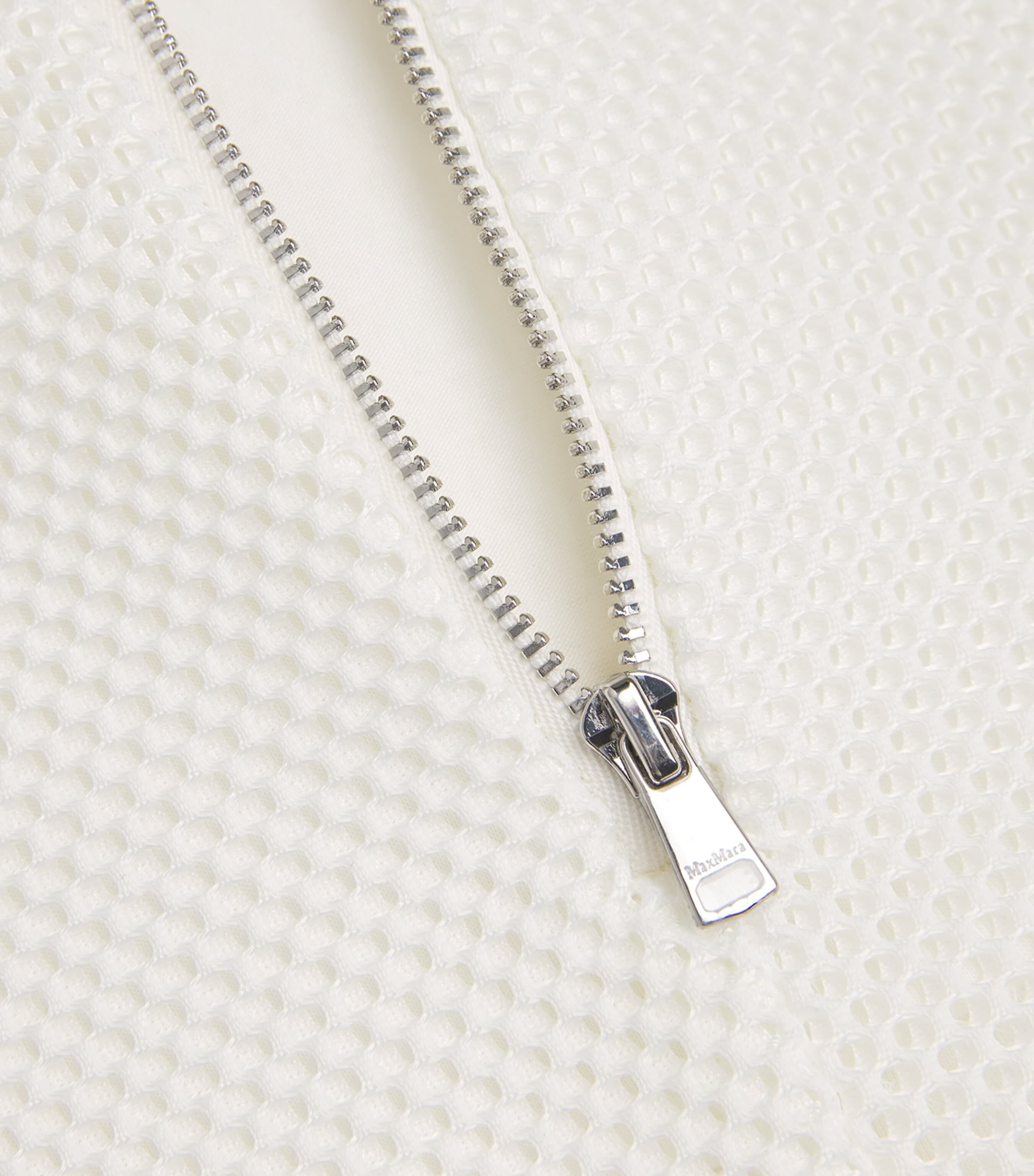 Mesh Jersey Mini Dress WHITE Image 5