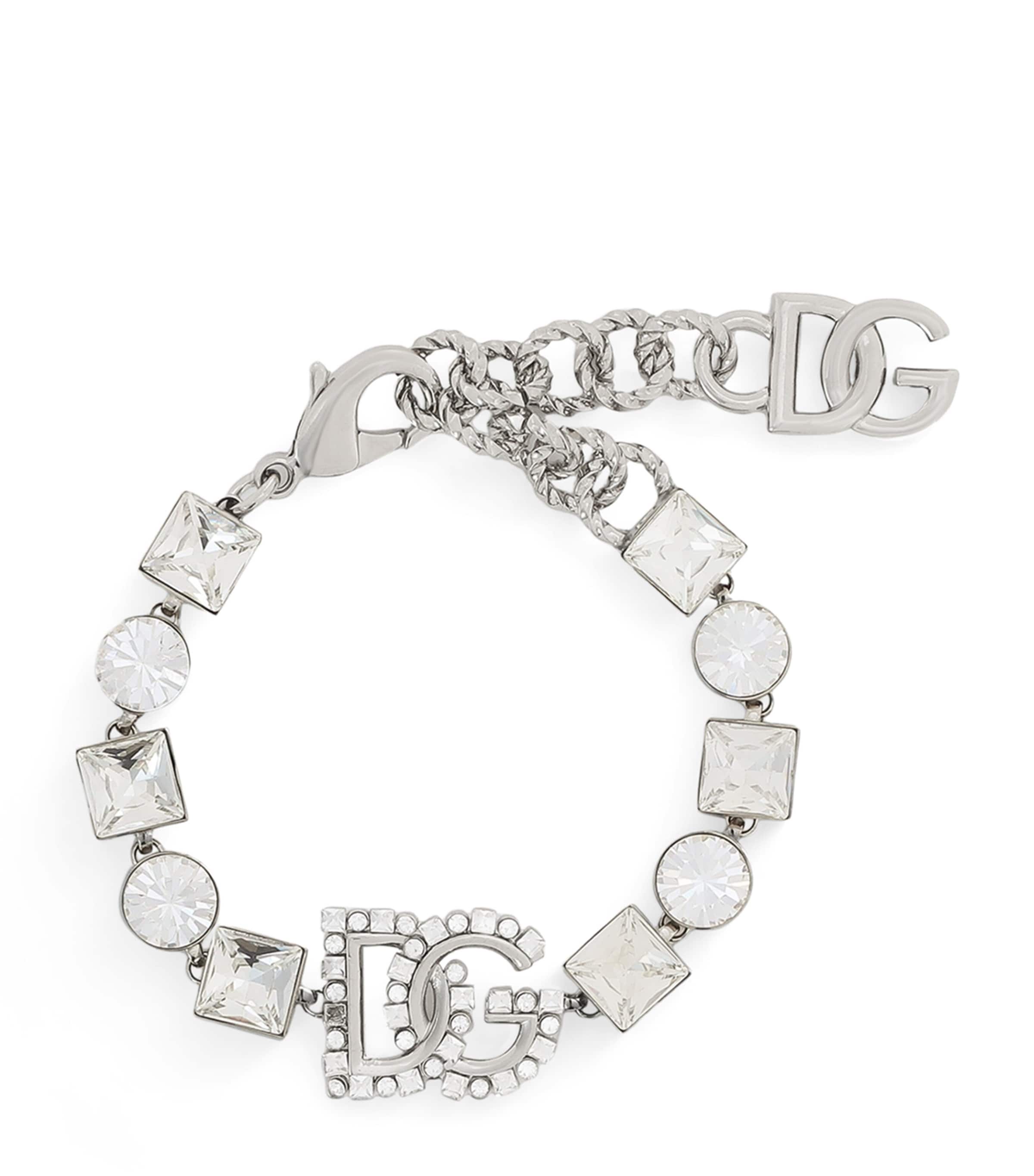 Dolce & Gabbana Crystal Dg Logo Bracelet