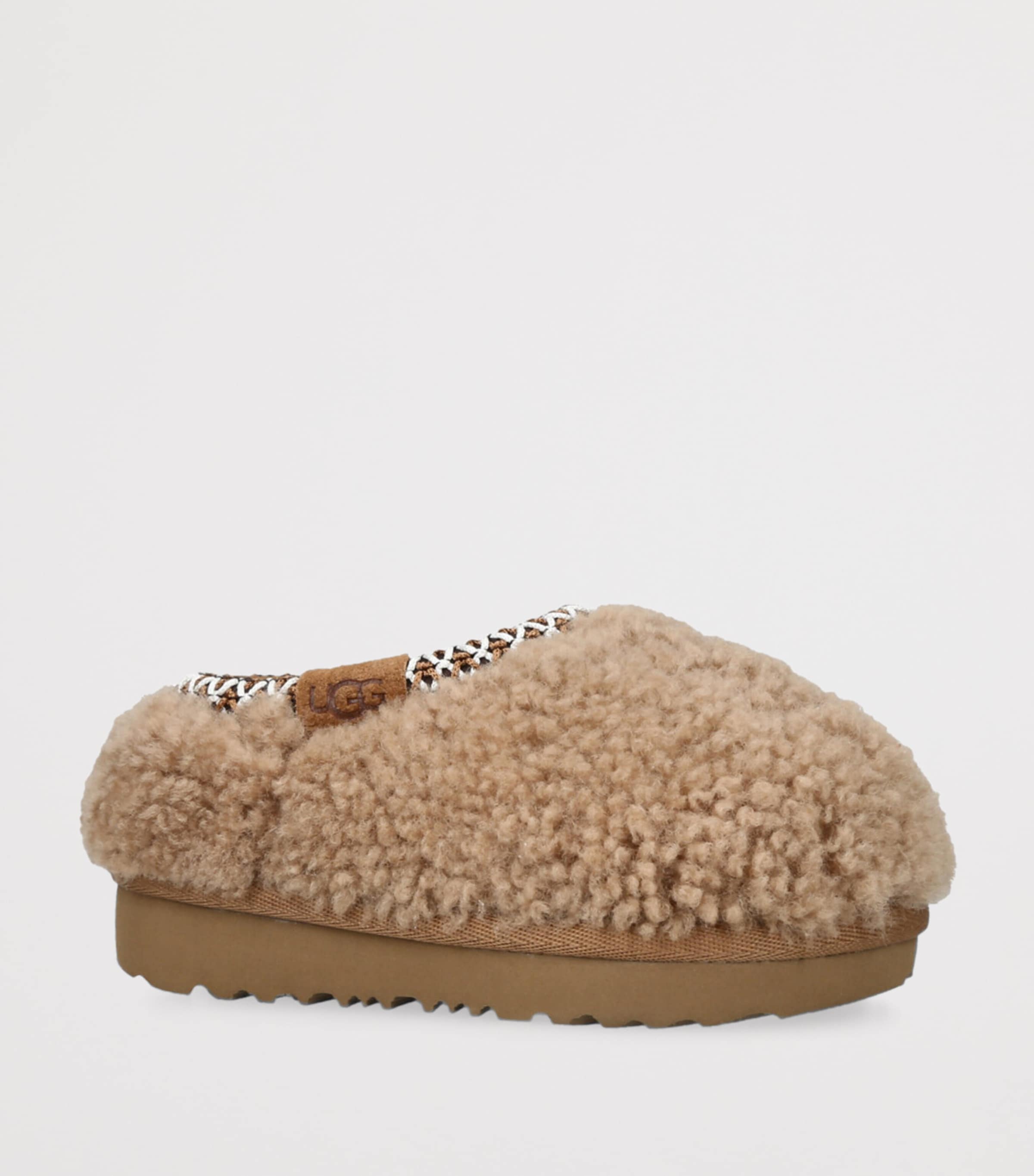 Sheepskin Tasman Maxi Curly Slippers BROWN Image 3
