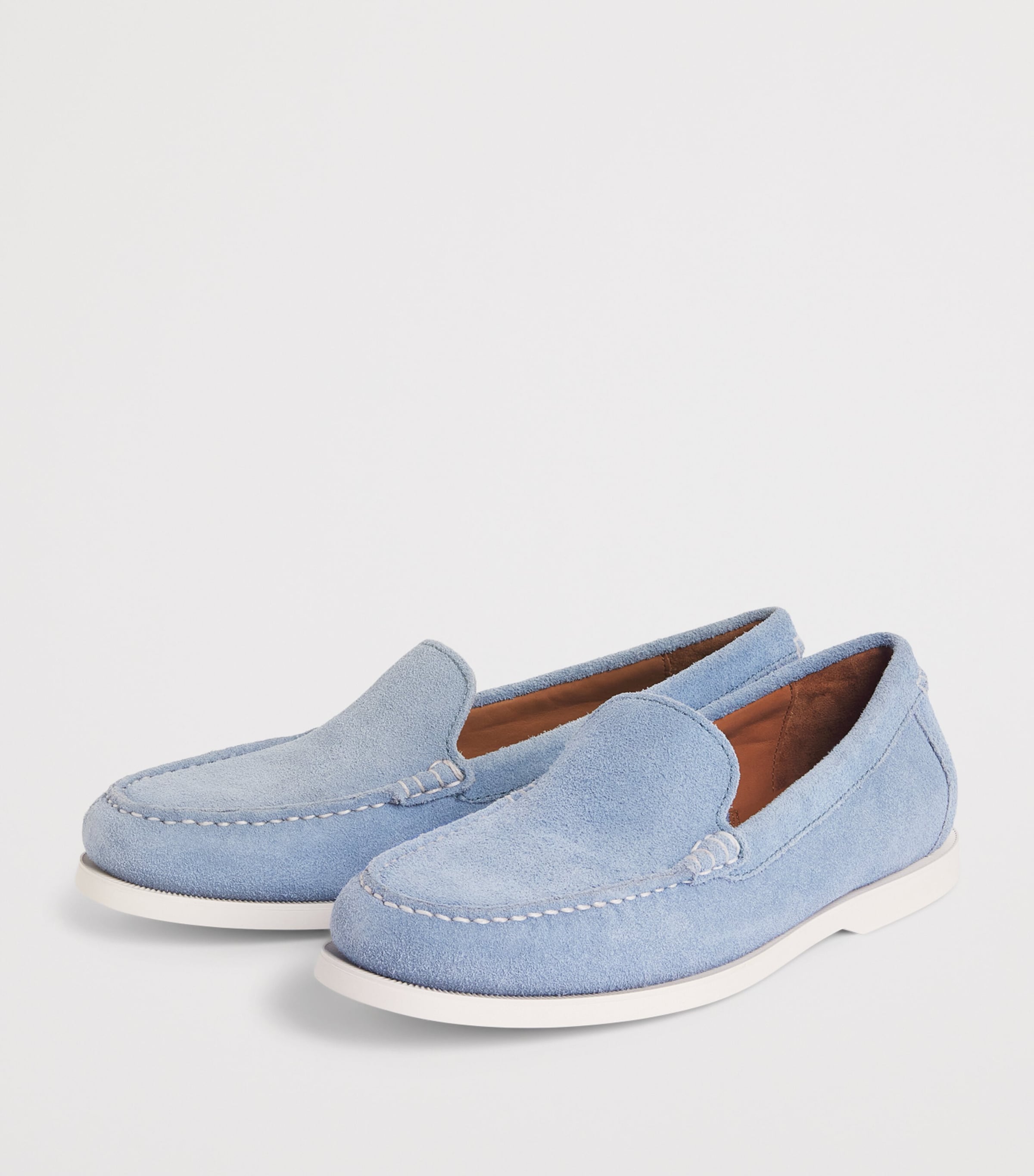 Polo Ralph Lauren Suede Merton Loafers Channel Blue Image 3