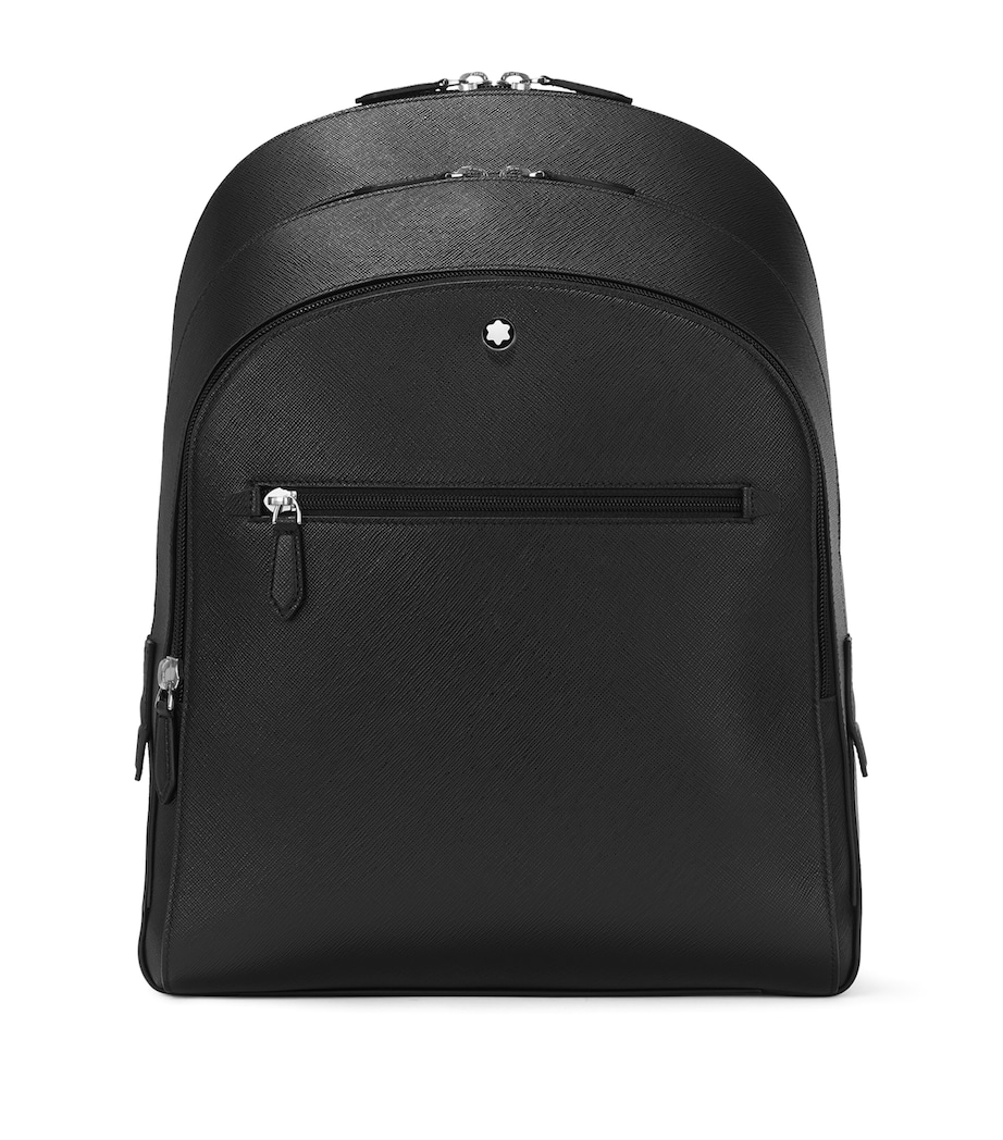 Montblanc Medium Leather Sartorial Backpack Black Image 1