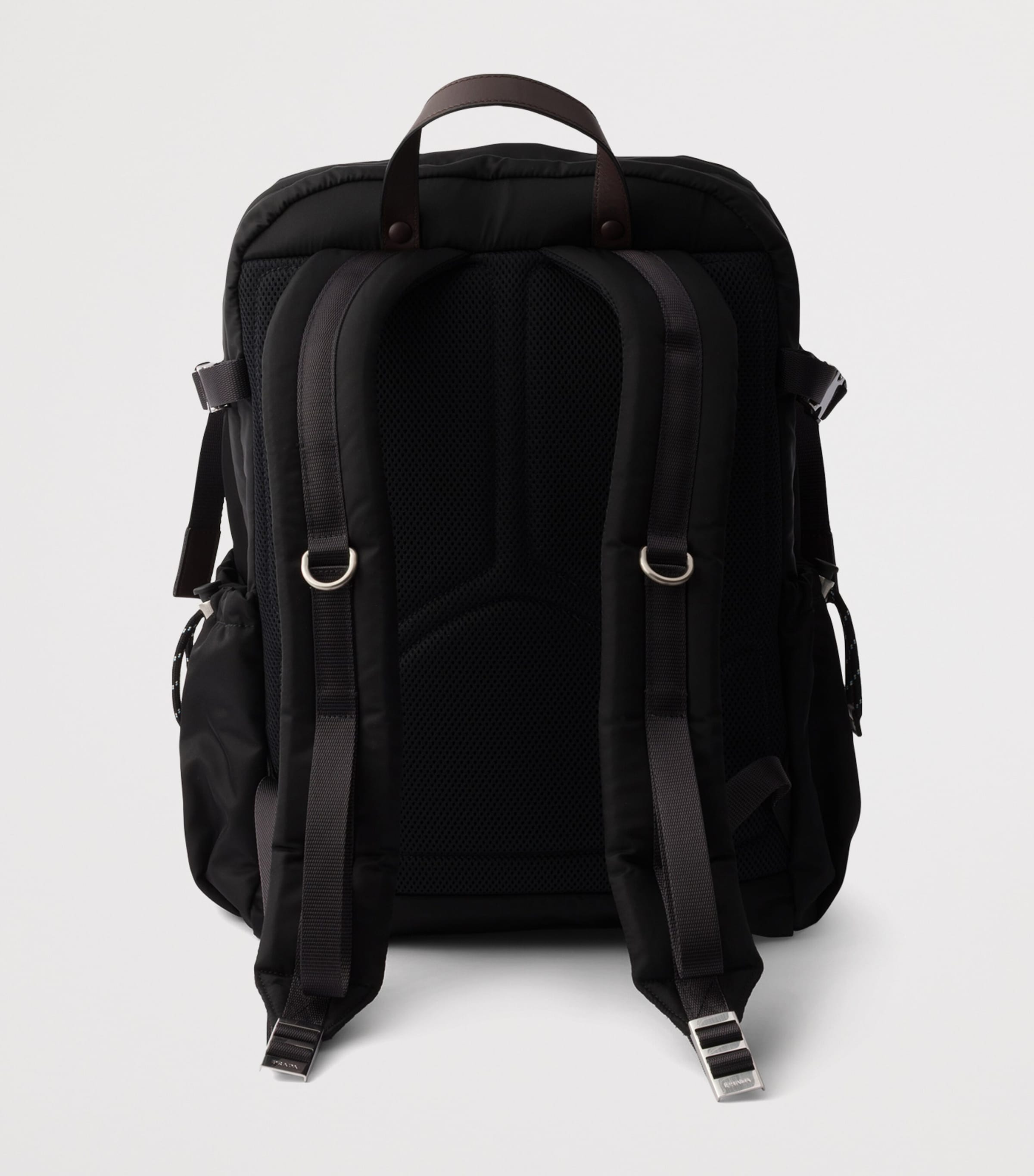 Prada Re-Nylon and Leather Drawstring Backpack Image 4