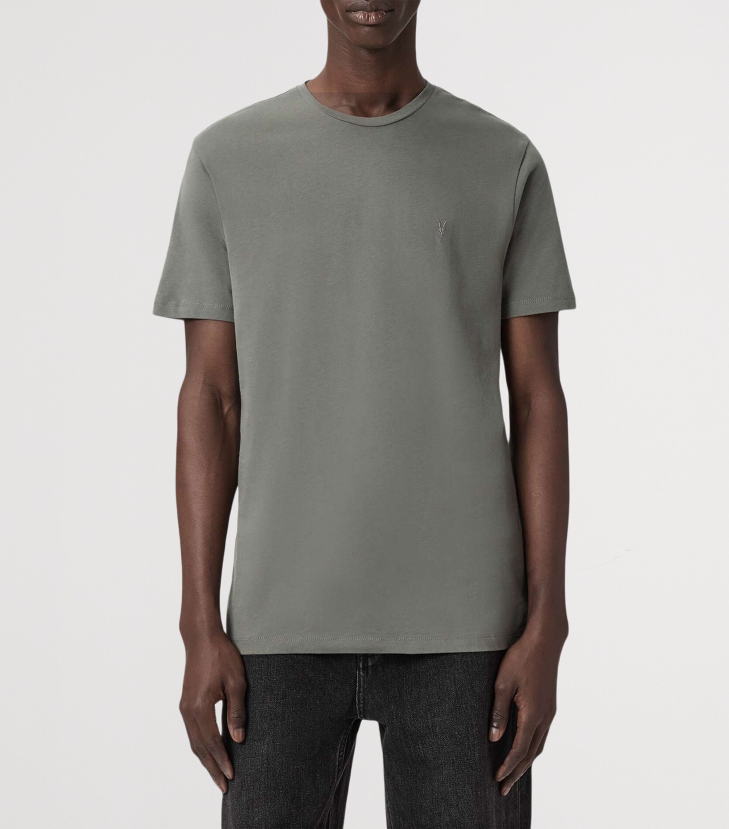 Cotton Brace T-Shirt (Pack of 3) GREEN/GREEN/BLK Image 3