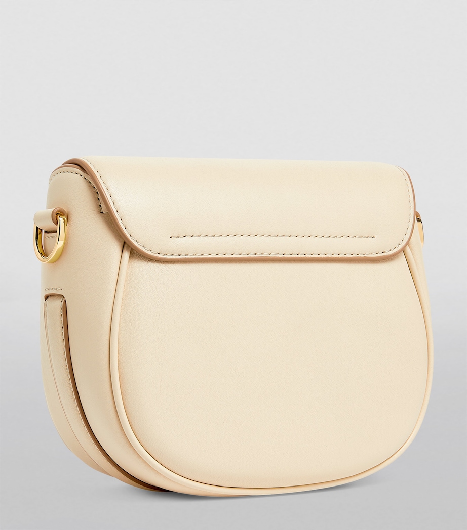 The Marc Jacobs Small Leather J Marc Saddle Bag 123 CLOUD WHITE Image 2