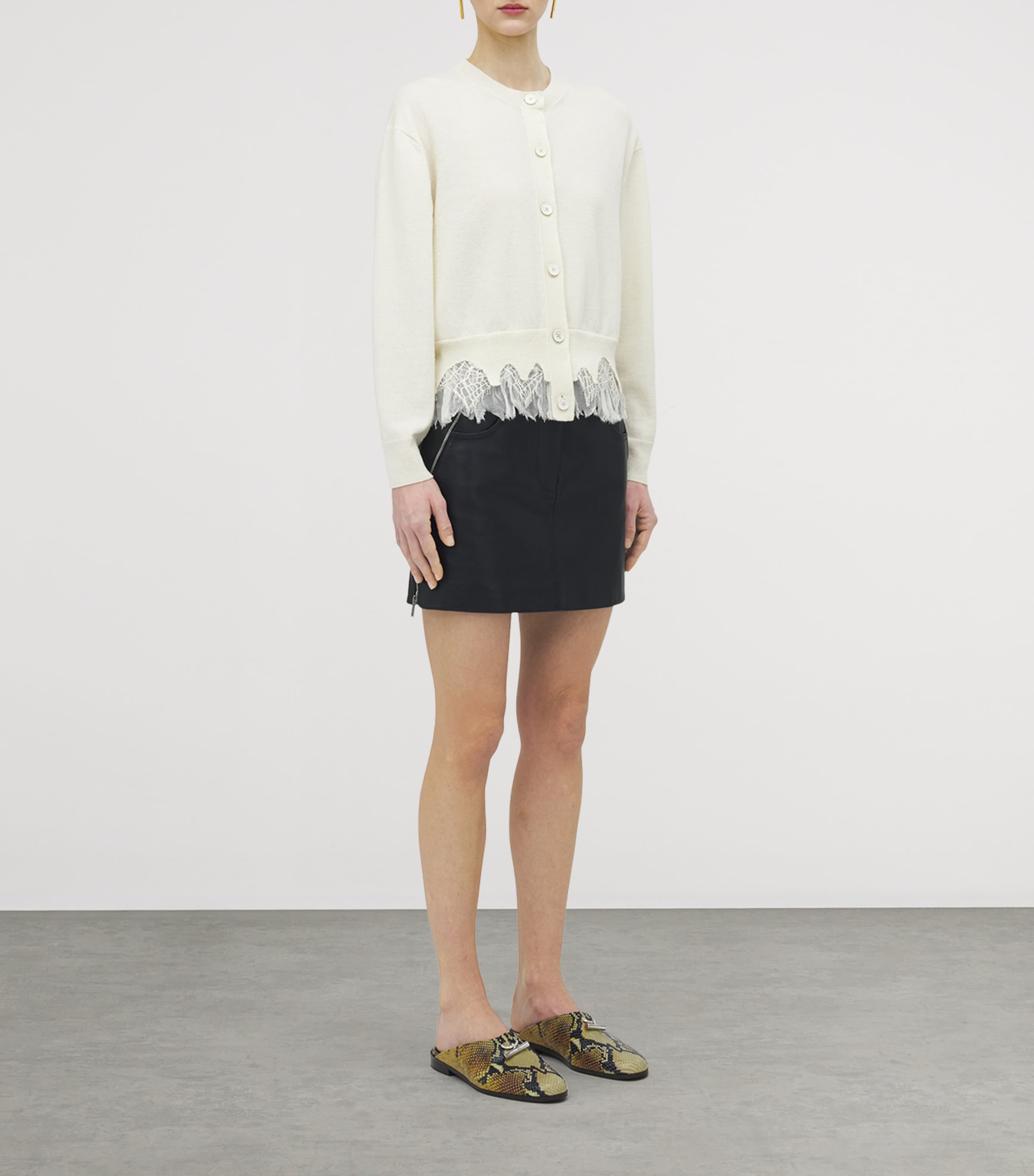 アウターその他 MCQUEEN COBWEB LACE CARDIGAN McQueen Wool-Cashmere Cobweb-Lace Cardigan | Harrods US