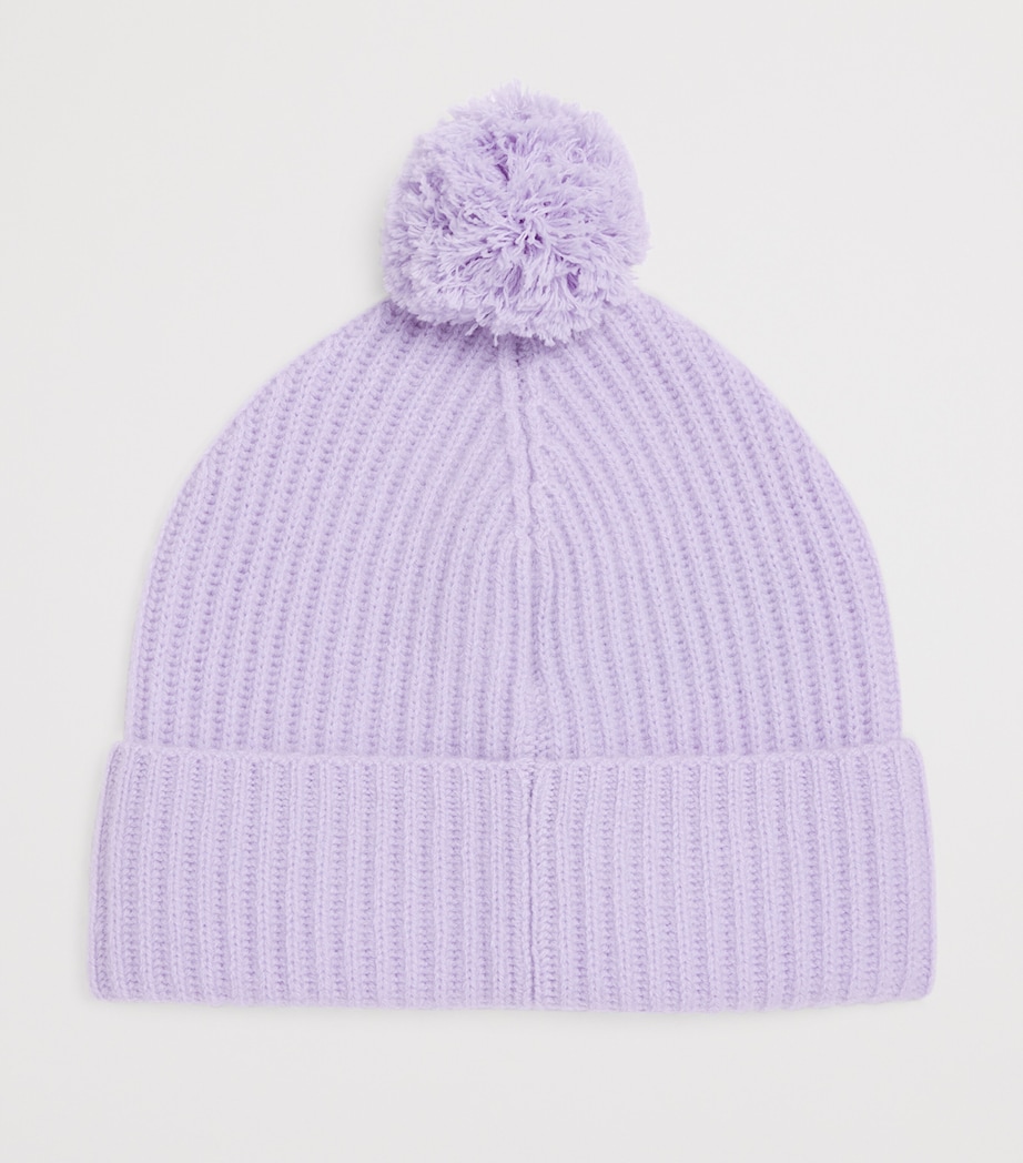 Cashmere Pom-Pom Beanie 6819 LIGHT LILA Image 2