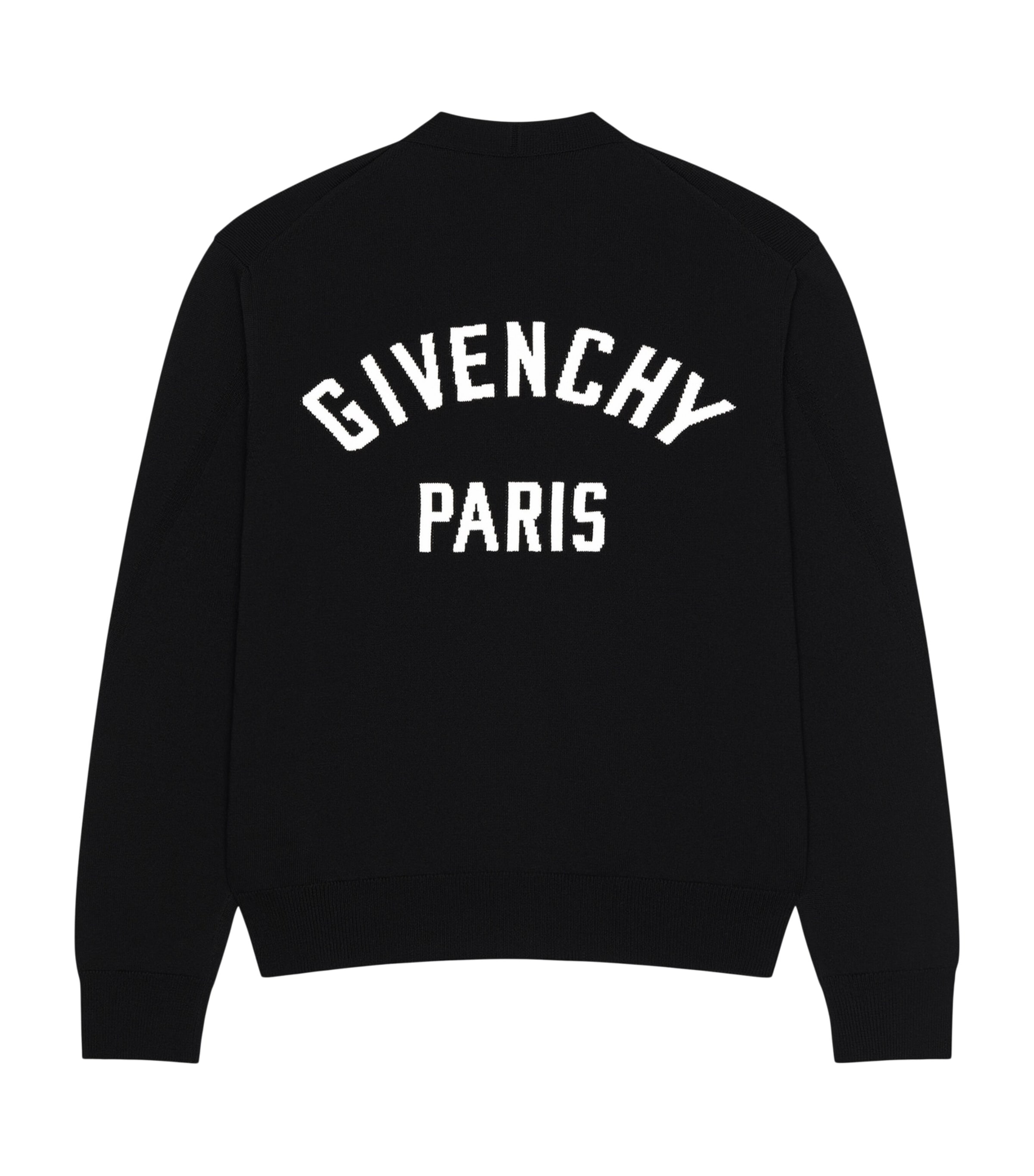 Givenchy Black Logo-Intarsia Cardigan | Harrods US