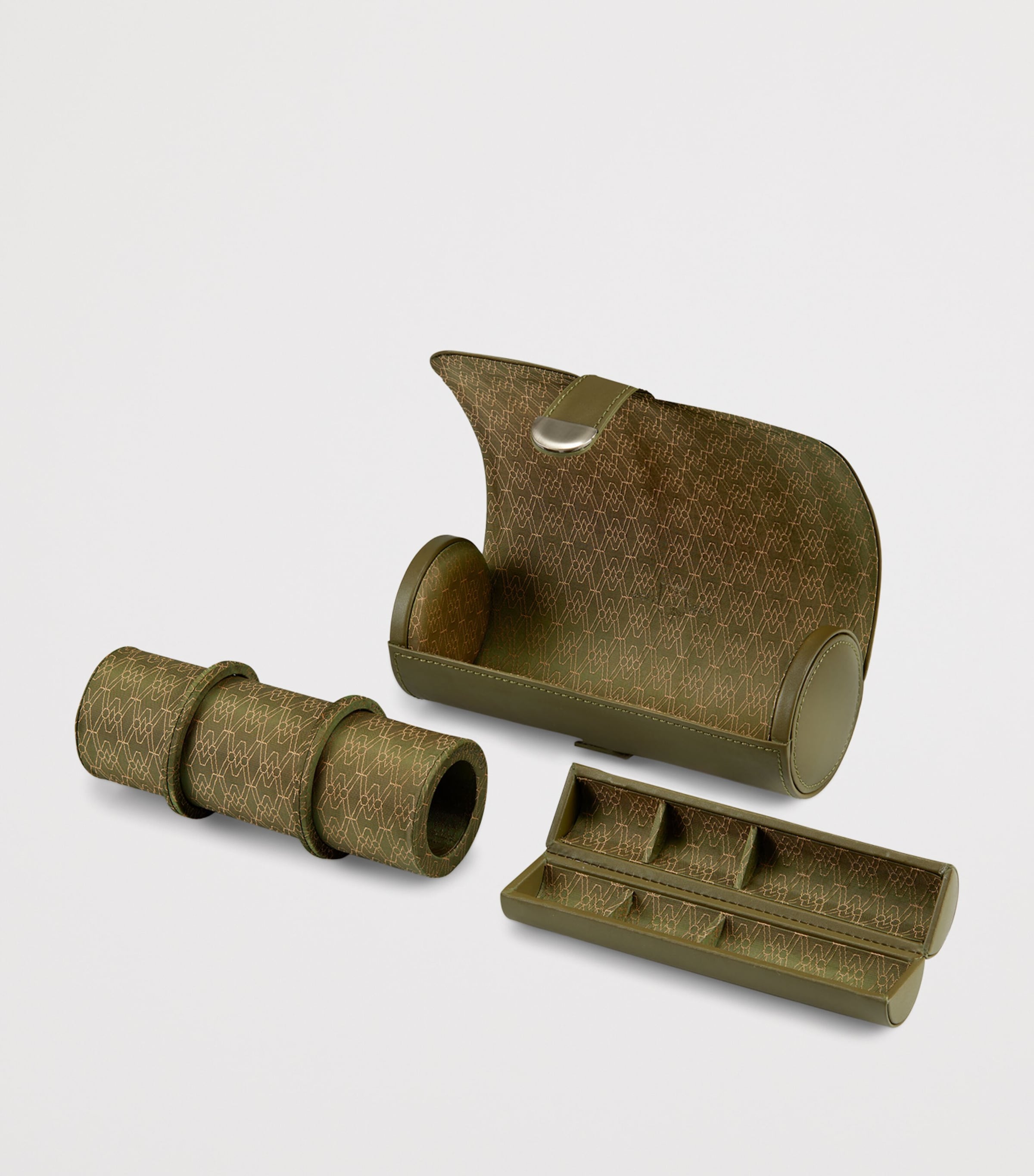 Vegan Earth Triple Watch Roll OLIVE Image 4