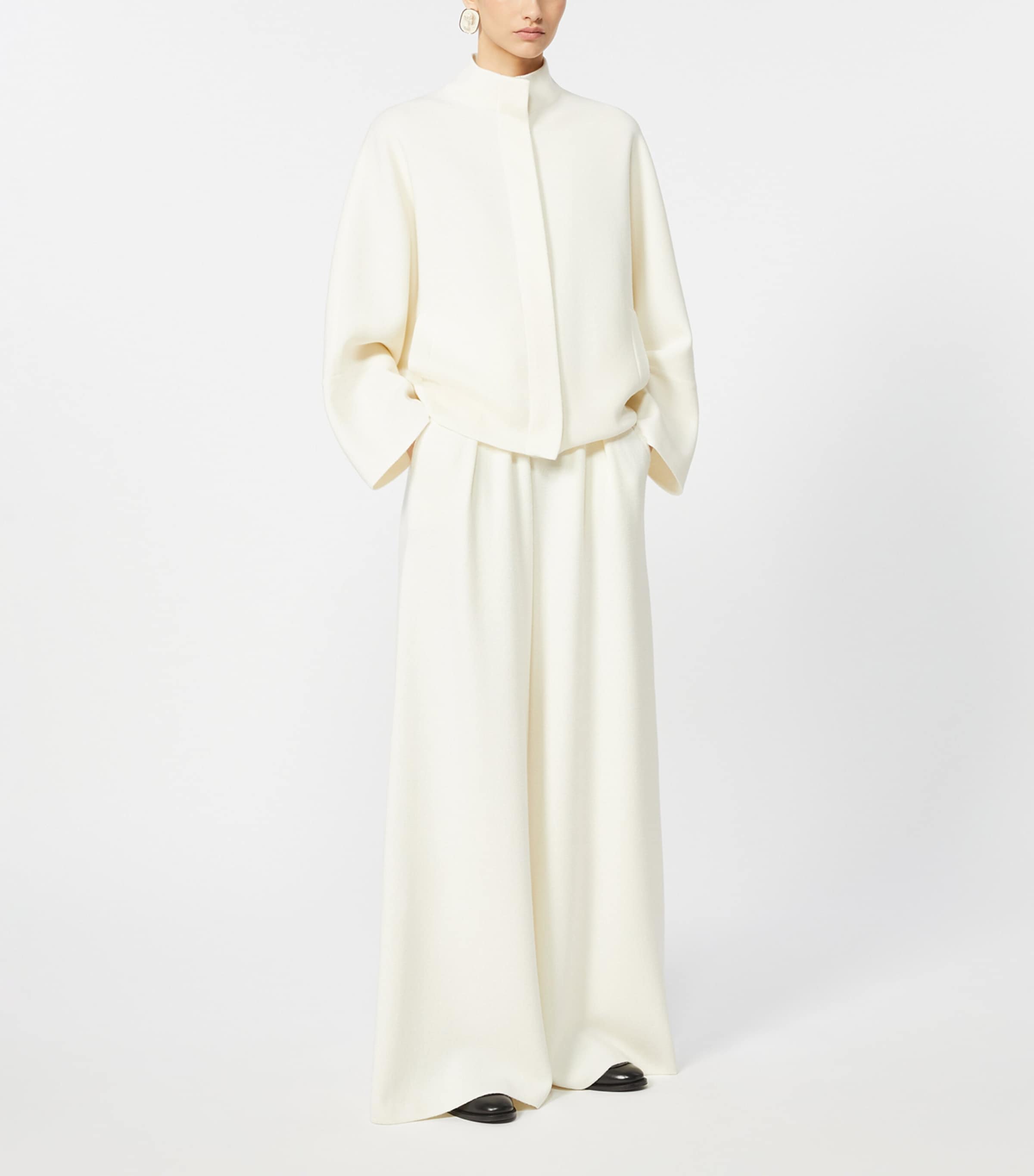 Wool Knitted Wide-Leg Trousers SILK Image 2