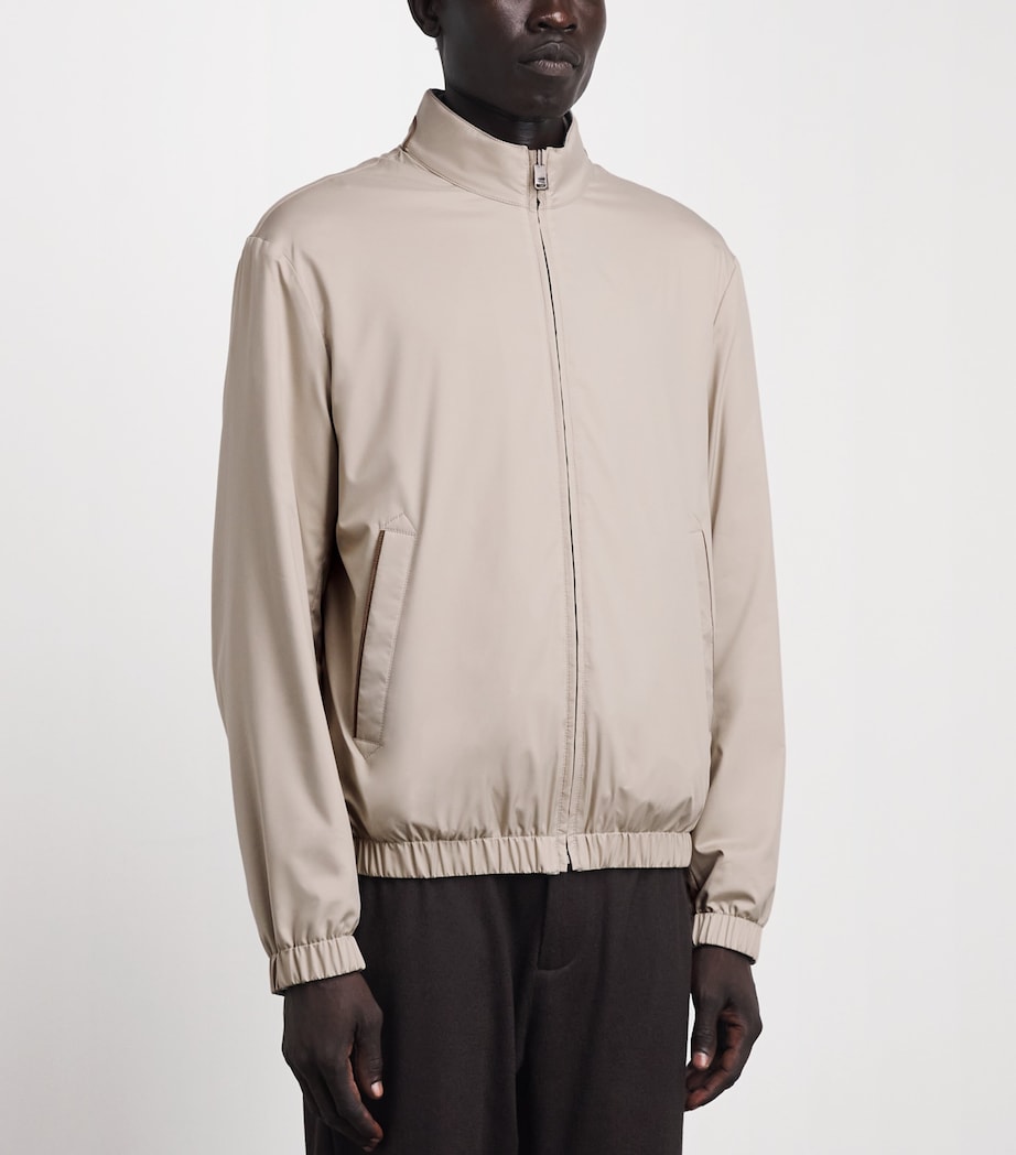 Canali Mens Reversible Hybrid Jacket Grey Image 4