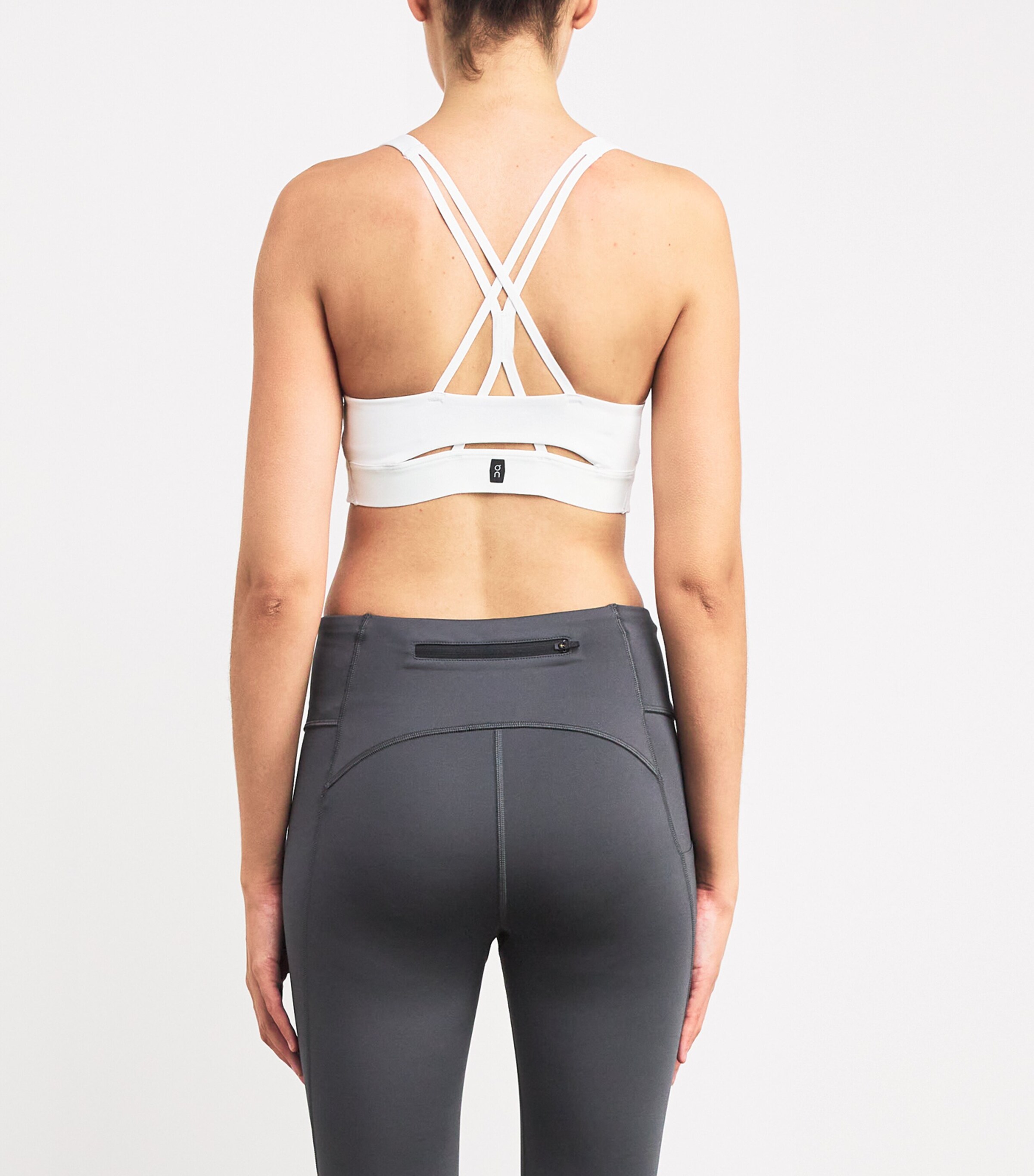 On Womens Studio Low-Impact Sports Bra White Image 4