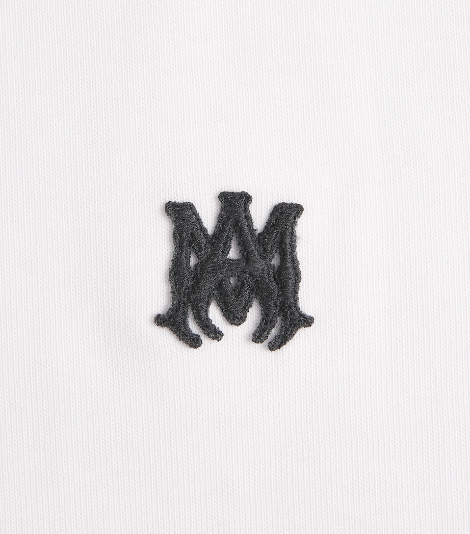 AMIRI Mens Cotton Logo Skater T-Shirt White Image 6