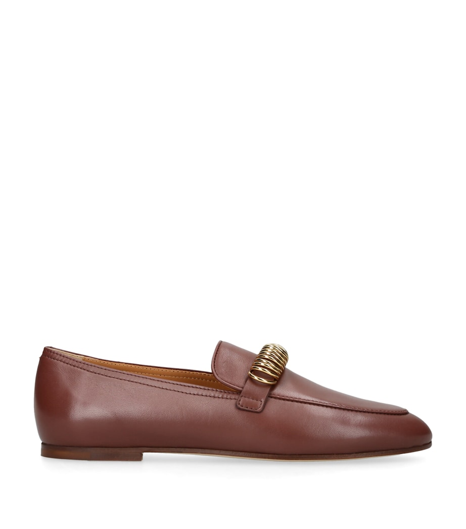 Leather Mocassins WINE Image 1
