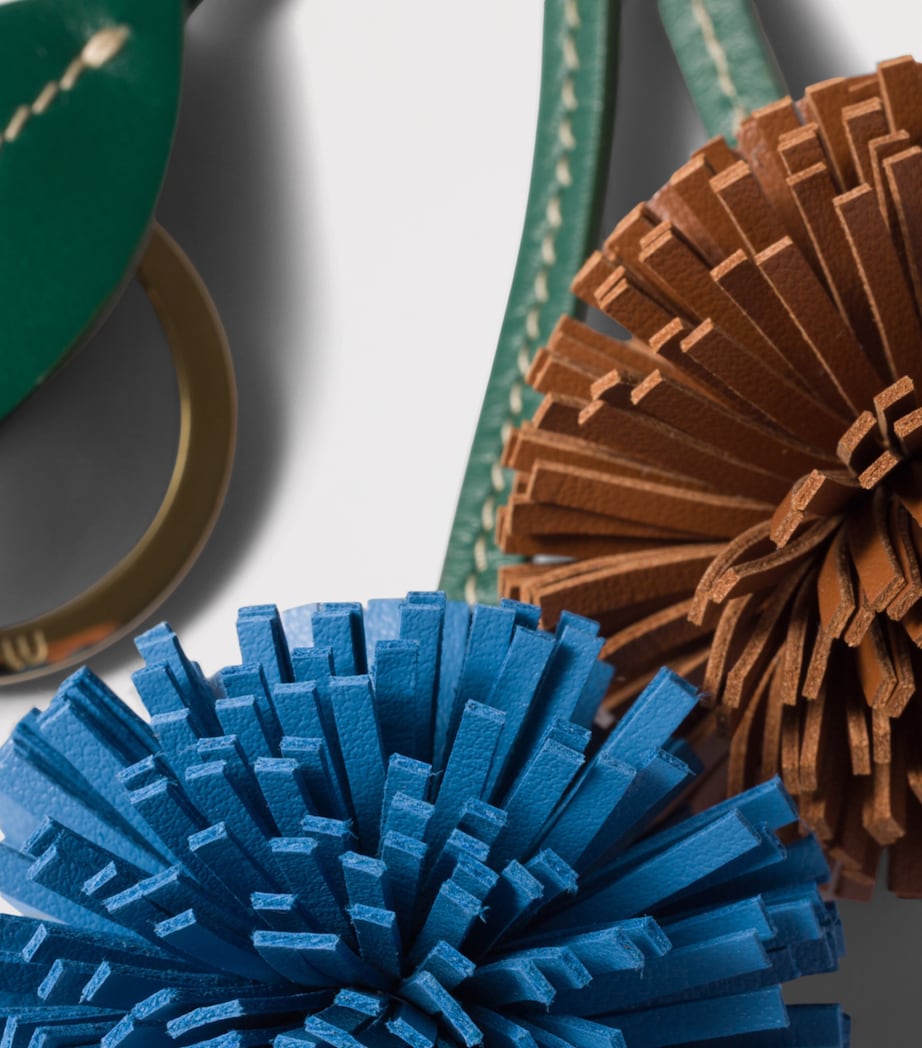 Calfskin Dandilion Keyring F04P4 Image 3