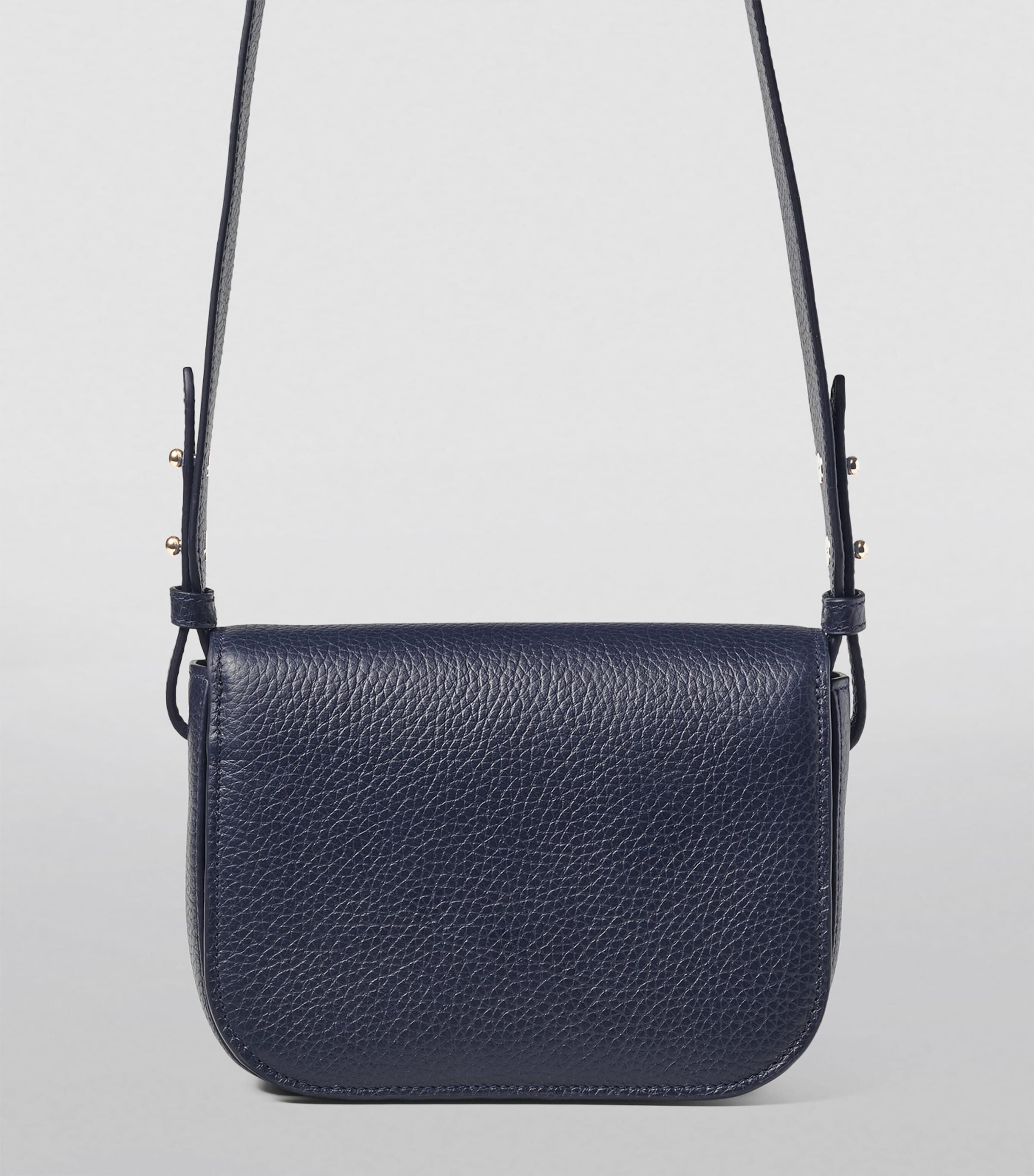 Aspinal Of London Leather Ella Cross-Body Bag Navy Image 2