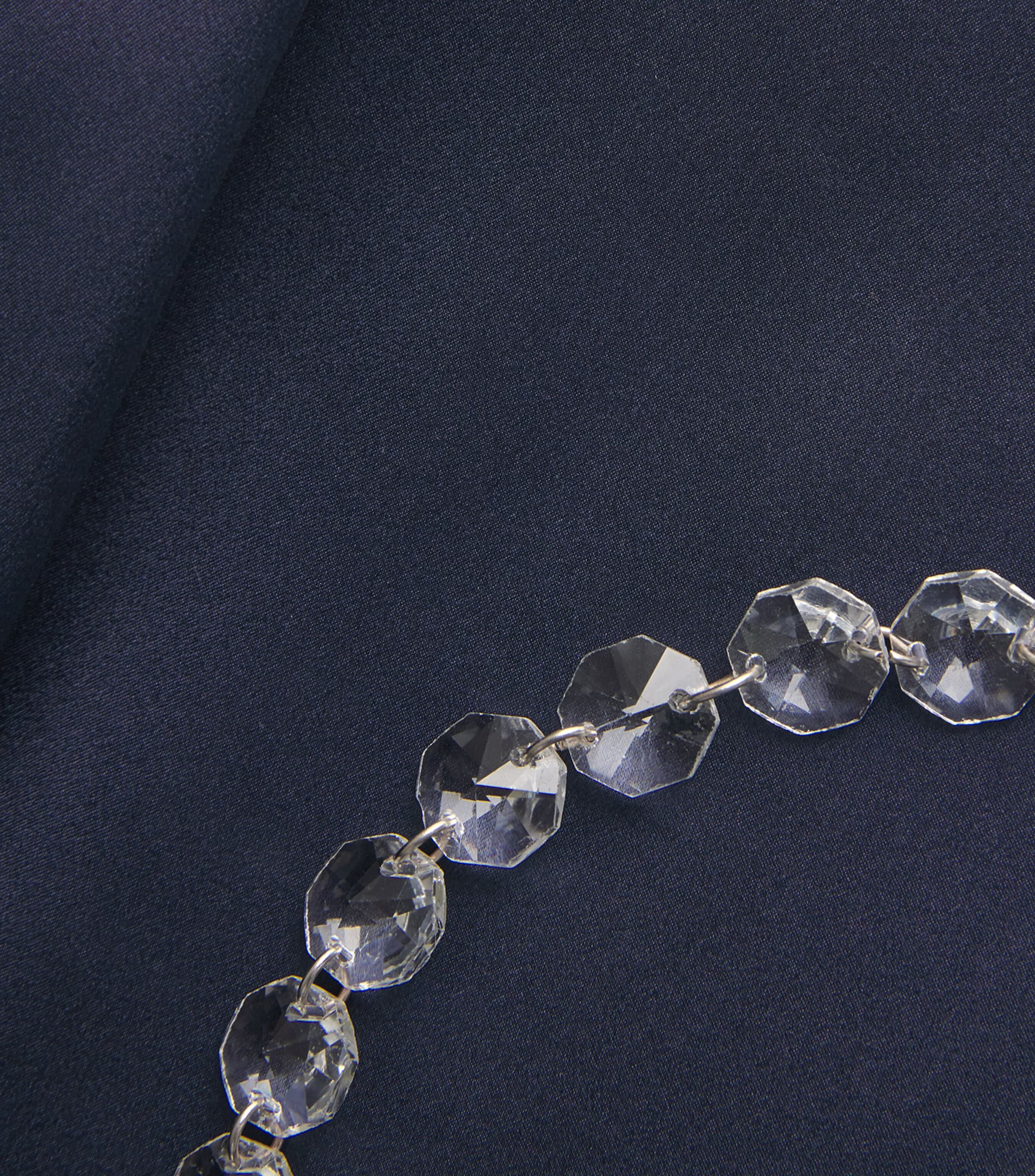 E.STOTT Womens Silk-Crystal Cleo Gown Navy Image 5