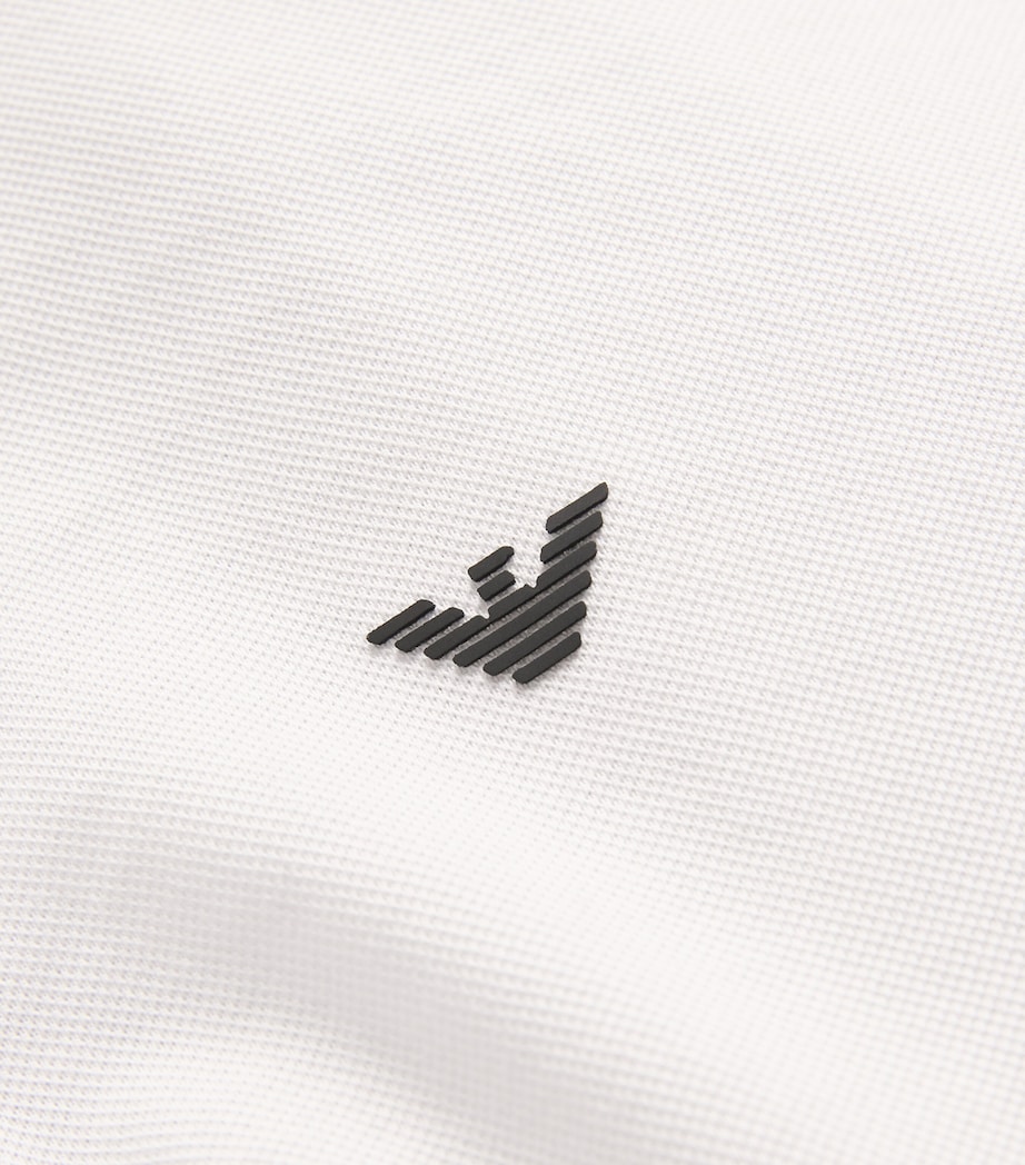 Cotton-Blend Contrast-Logo Polo Shirt 100 Image 5