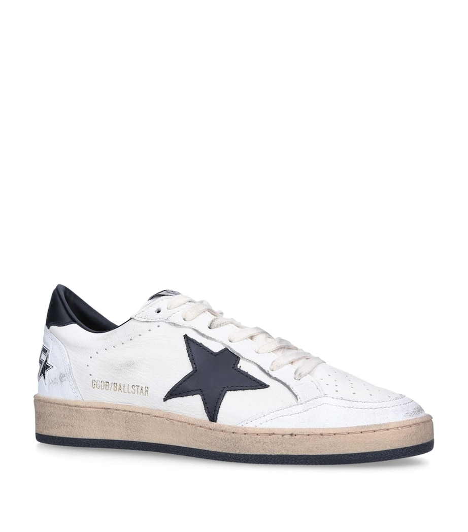 Leather Ball Star Sneakers WHITE/BLK Image 1