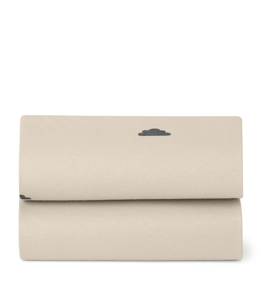 Crib Fitted Sheets (Pack of 2) SAND CLOUD Image 1