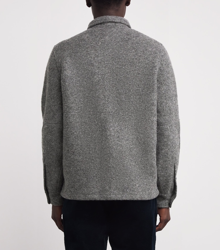 Wool Overshirt GREY Image 4