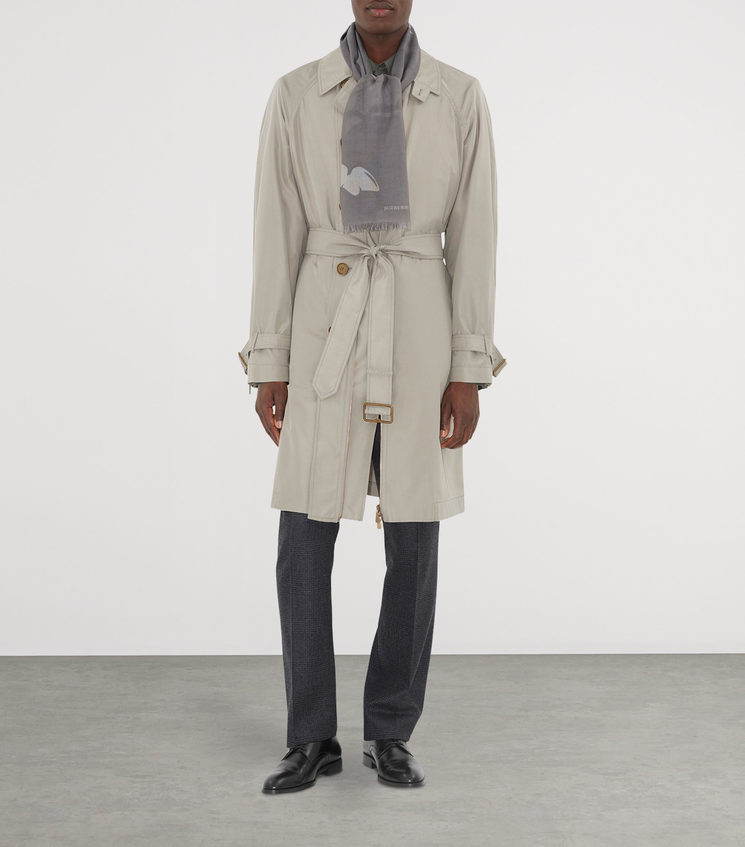 Wool Wide EKD Scarf MIST BLUE Image 5