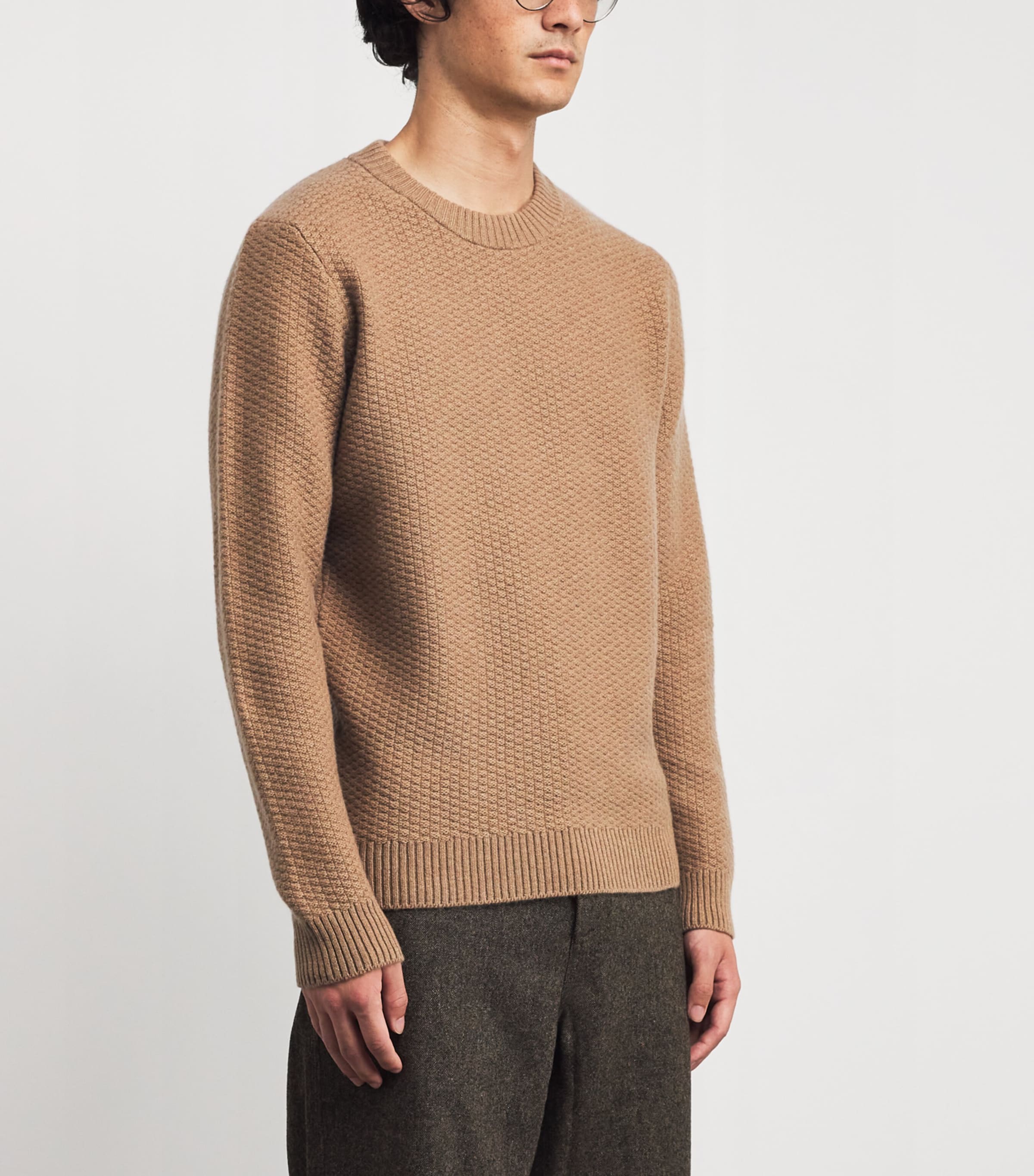 Cashmere Textured Sweater LLAMA Image 3