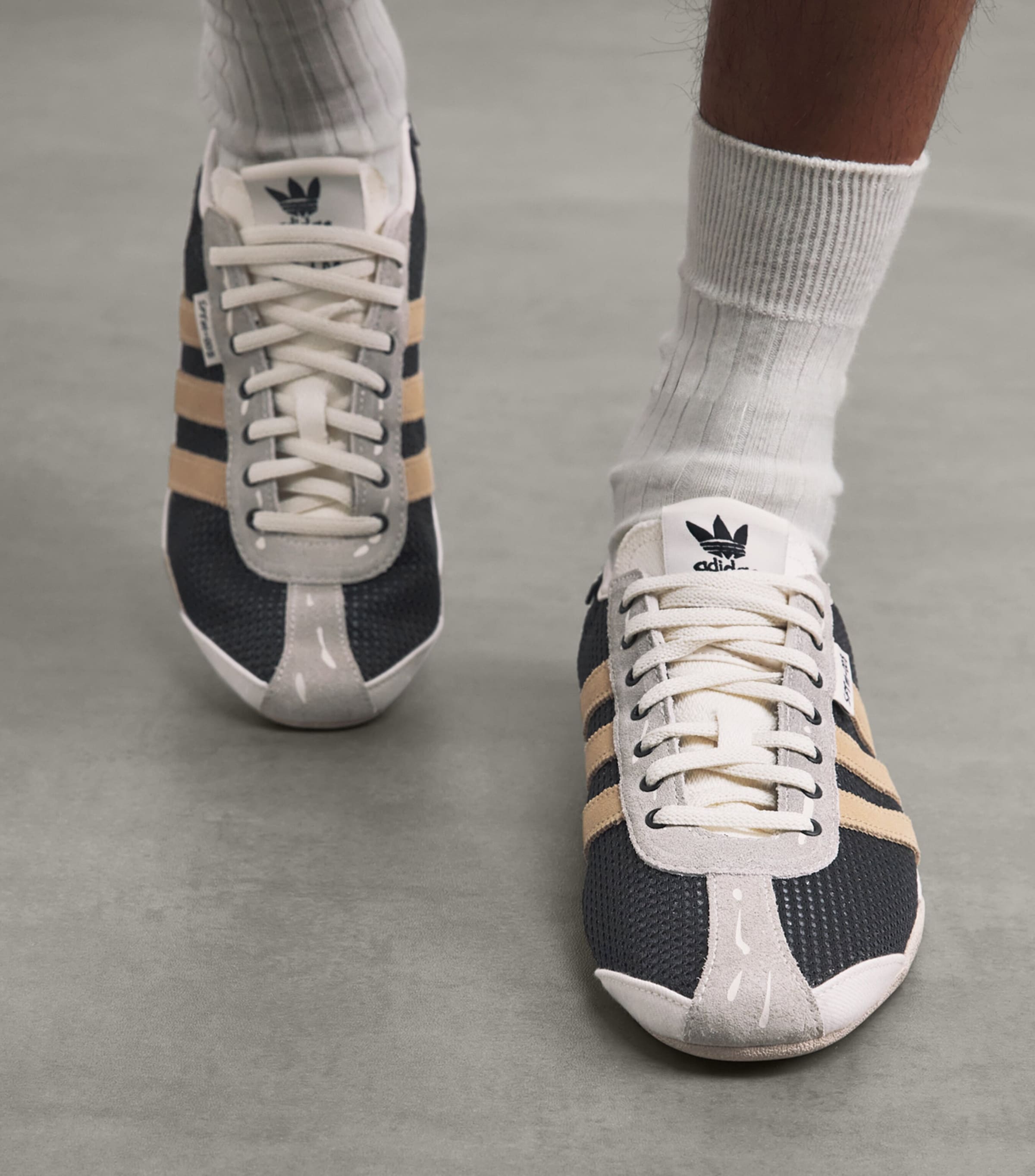 adidas x Song for the Mute Tokyo Sneakers Core Black/beig/gold Image 2