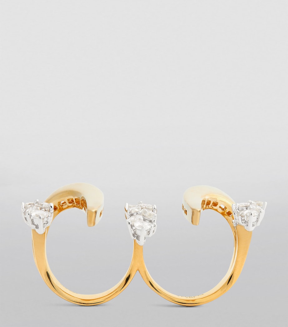 Yellow Gold and Diamond Golden Strada Ring YELLOW GOLD Image 2