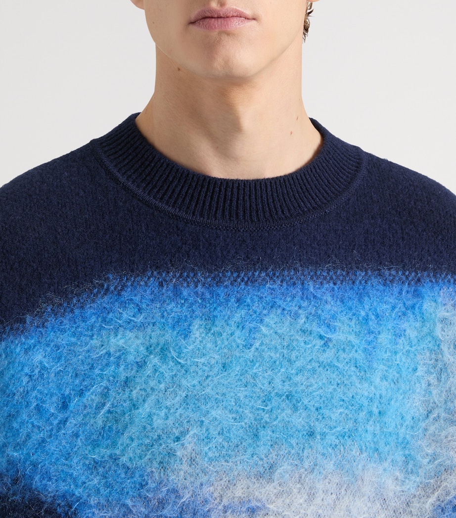 Wool-Blend Jacquard Sweater NAVY/BLUE Image 4