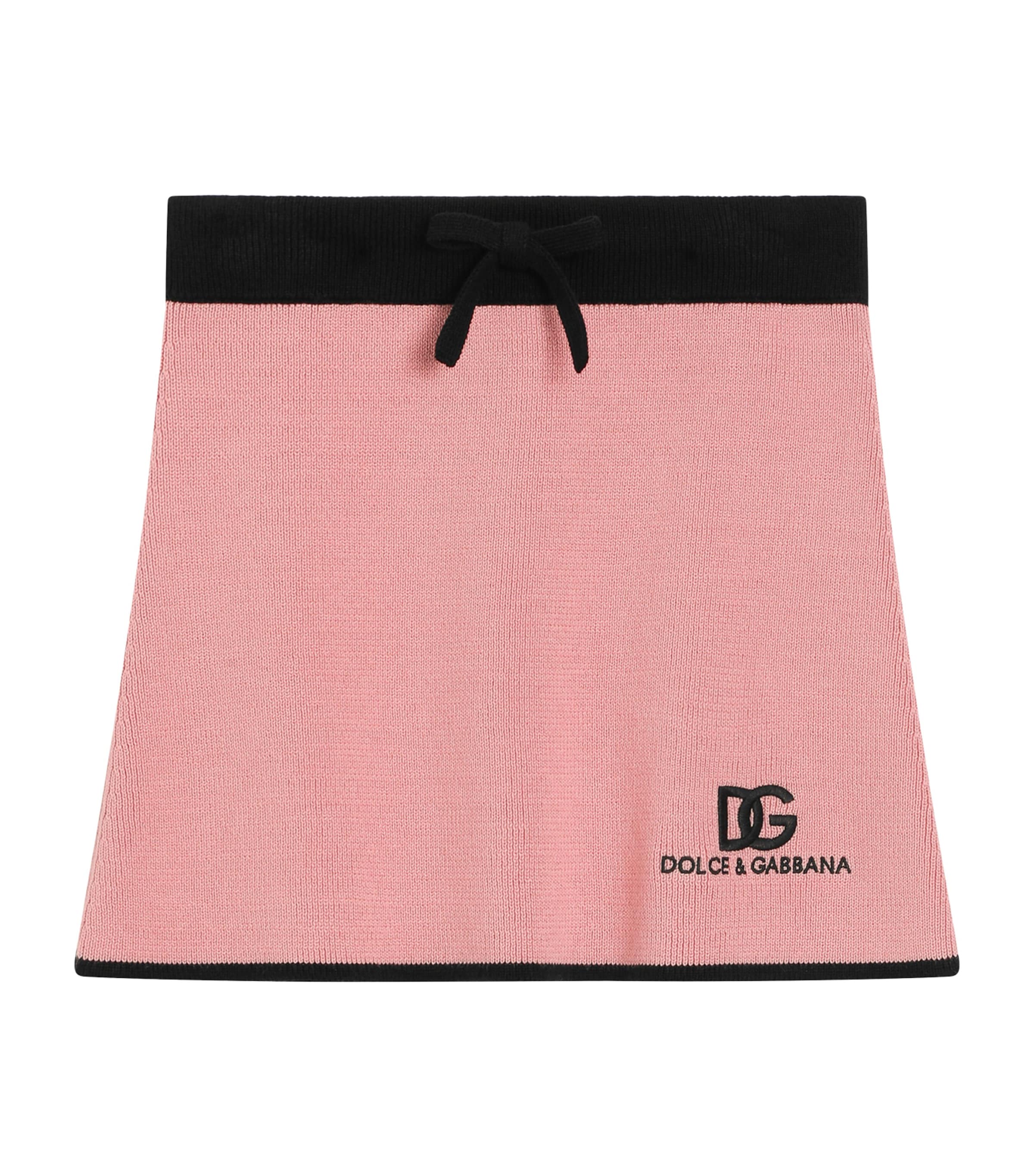Dolce & Gabbana Cotton-cashmere Drawstring Skirt