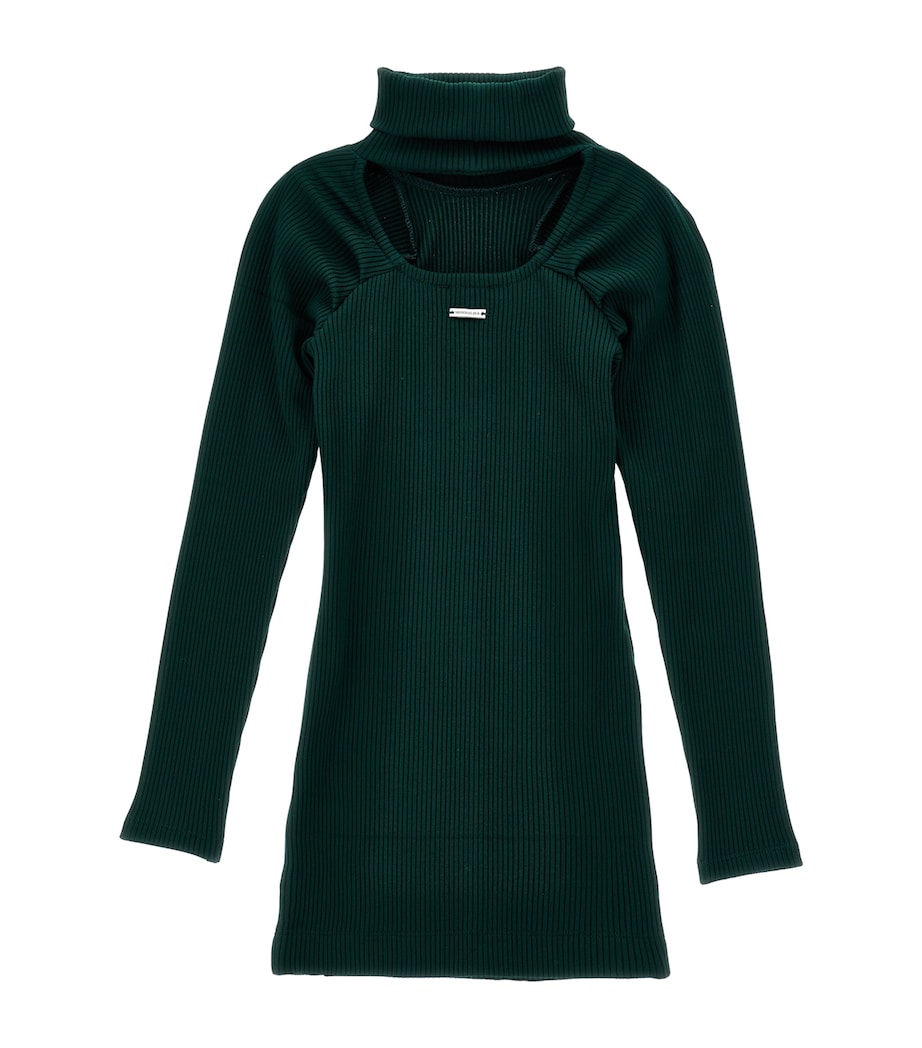 Ribbed Knit Dress (4-12 Years) VERDE BOSCO Image 1