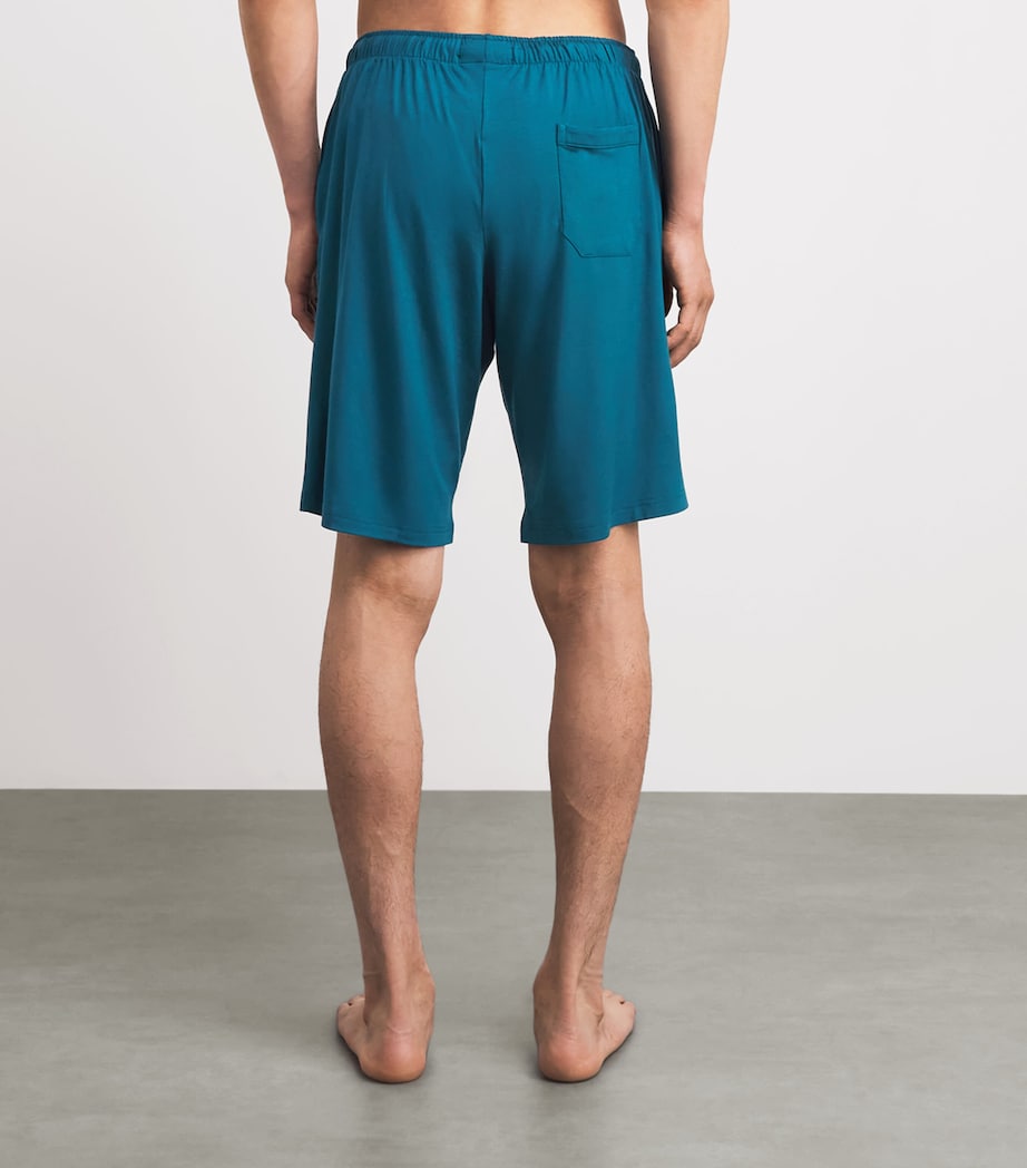 Derek Rose Mens Modal-Blend Basel Drawstring Shorts Tea Image 5