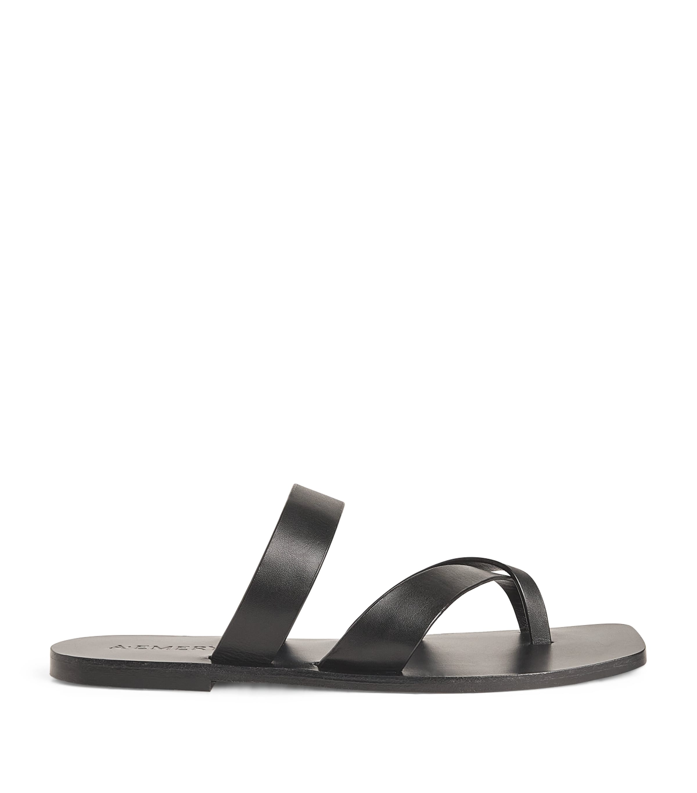 Shop A.emery A. Emery Leather Carter Sandals In Black