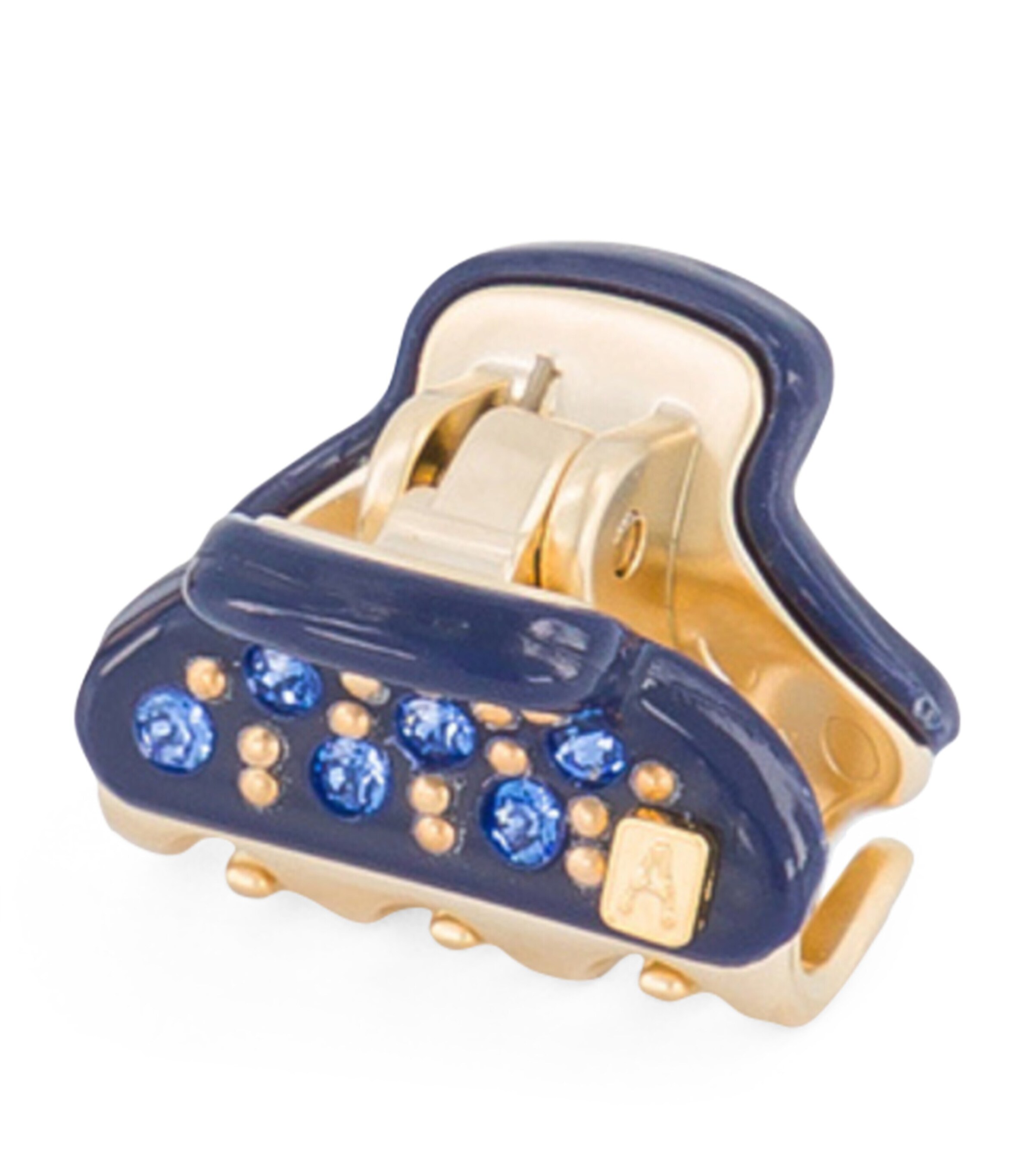 Alexandre de Paris Gold-Plated Mini Claw Hair Clips Marine/or Image 2