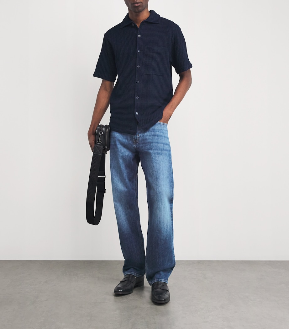 7 For All Mankind Mens Modern Straight Jeans Blue Image 2