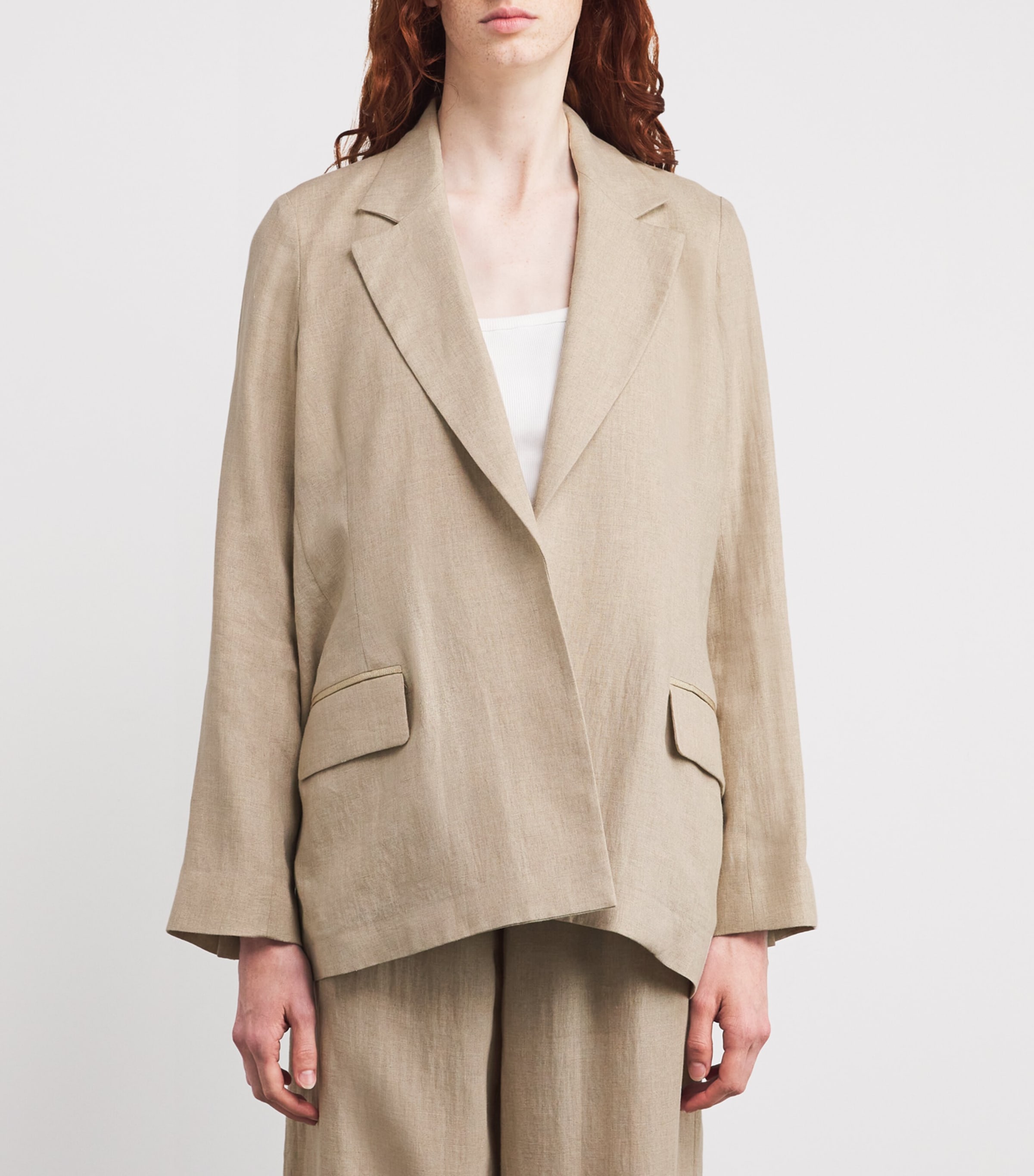 Linen Soft Blazer SABBIA Image 3