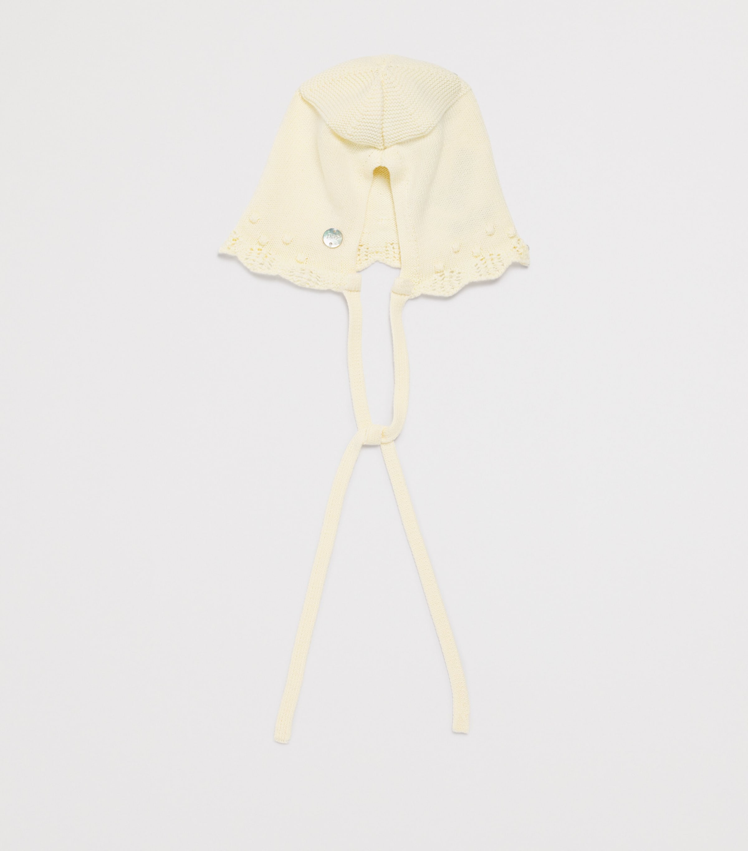 Merino Wool Alaia Bonnet 05 H82 YELLOW Image 2