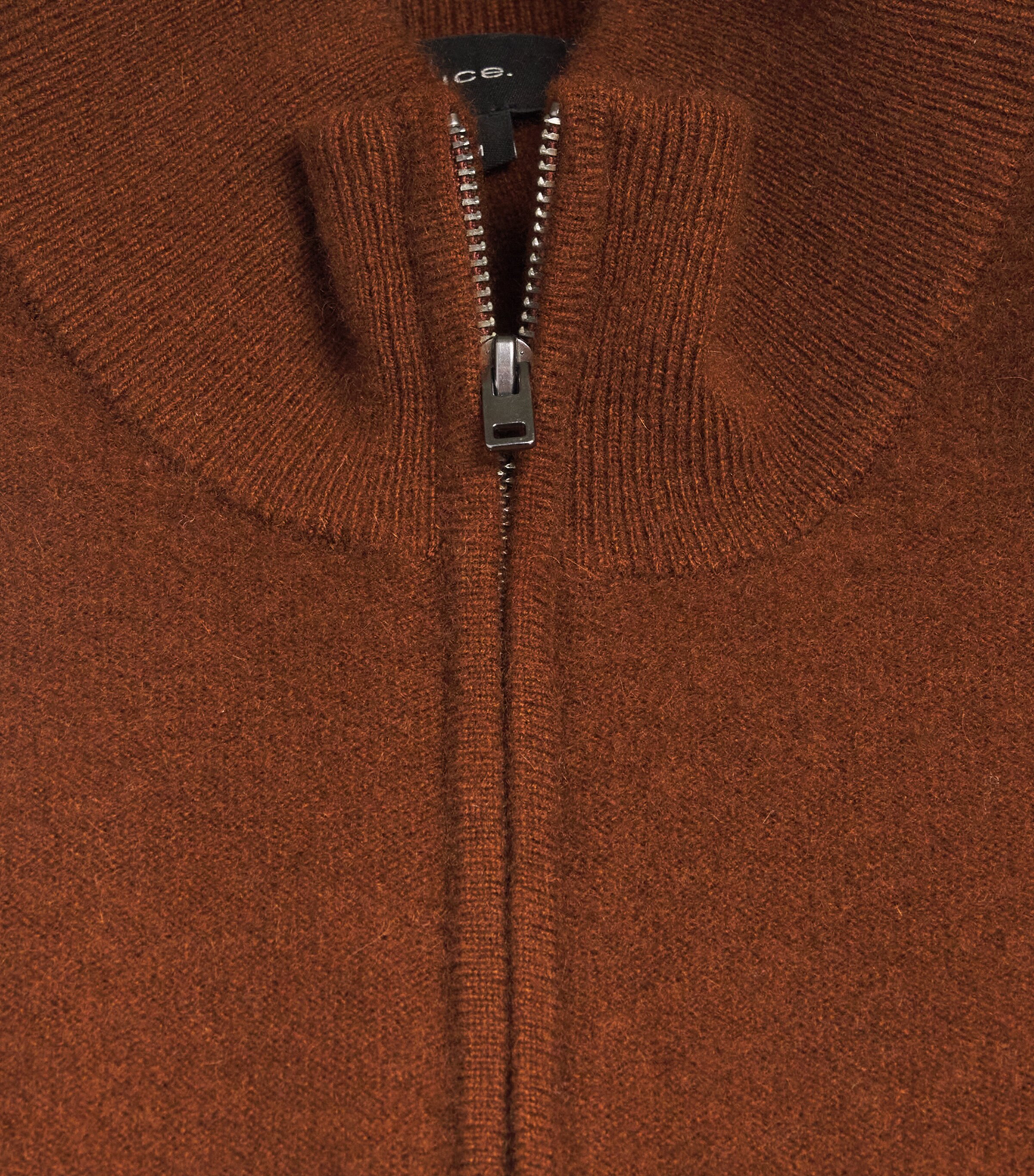 Cashmere Quarter-Zip Sweater 758COD COPPERHEAD Image 5