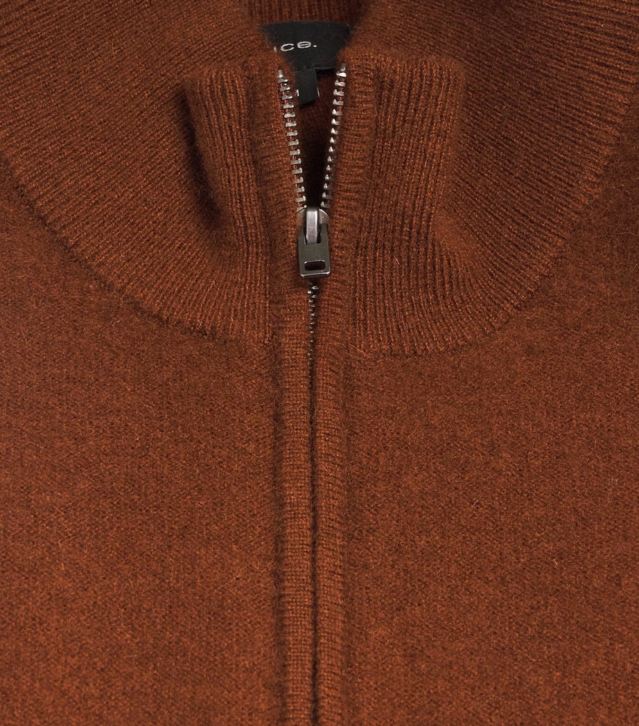 Cashmere Quarter-Zip Sweater 758COD COPPERHEAD Image 5