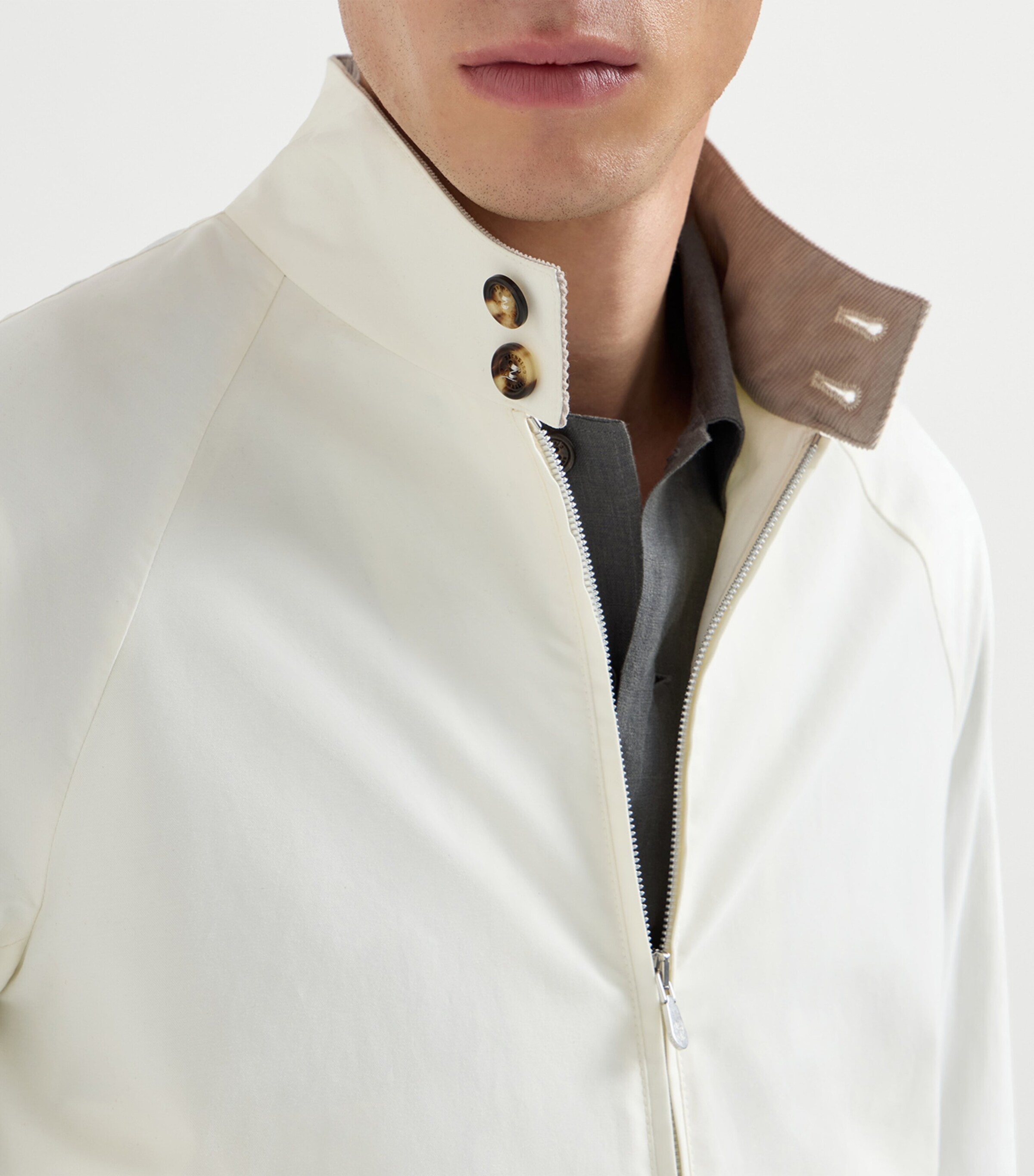 Brunello Cucinelli Mens Cotton-Blend Water-Resistant Jacket Image 6