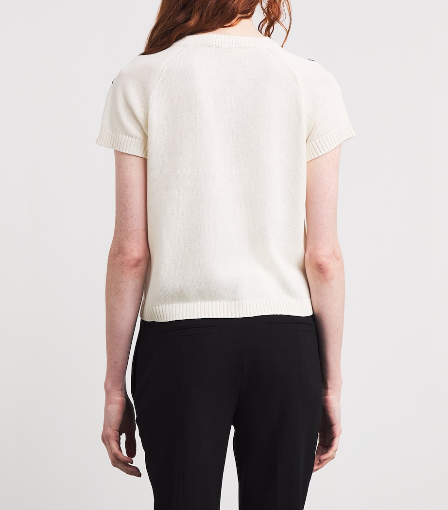Embroidered Jacquard Sweater MILK Image 4