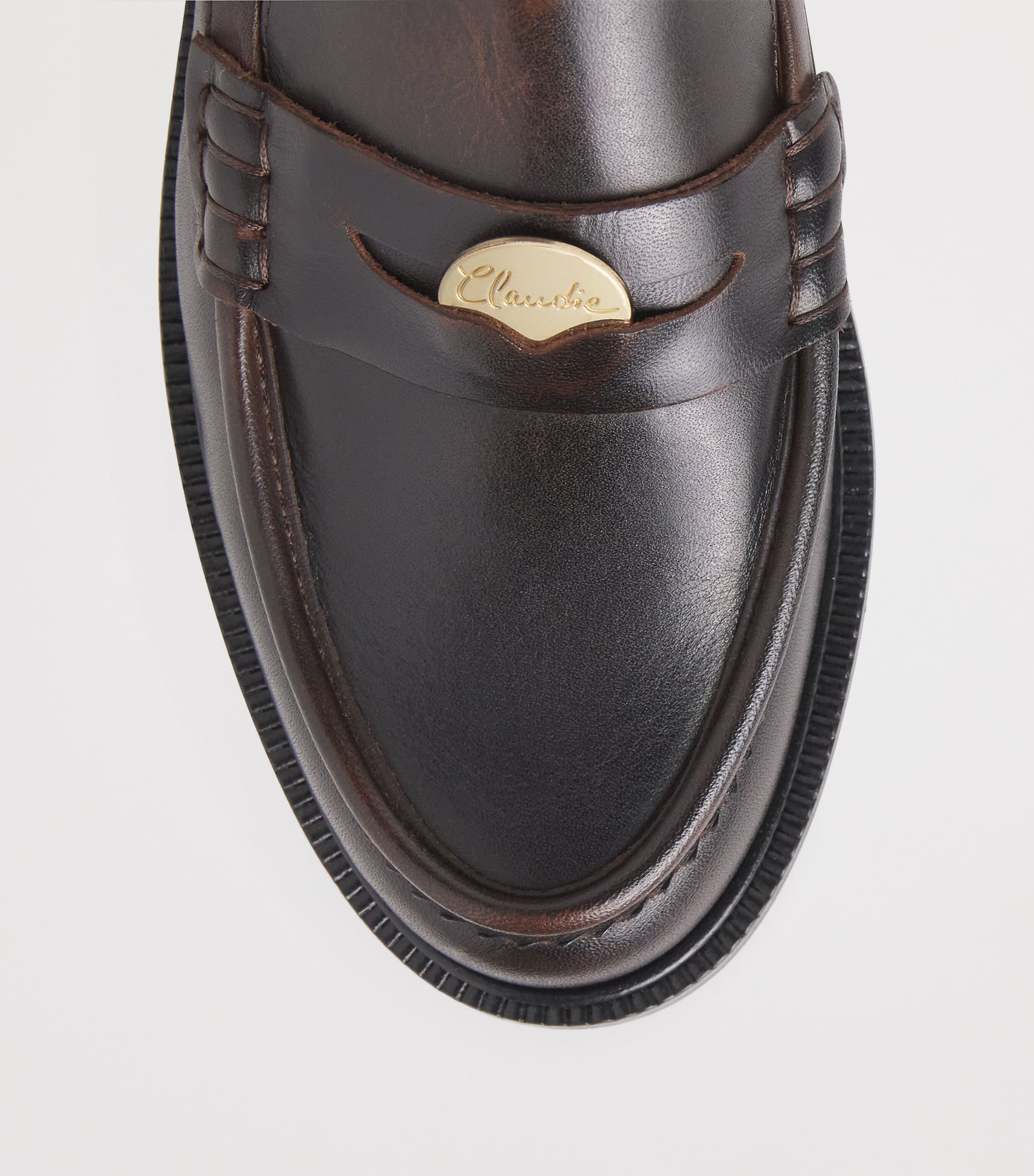 Leather Loafers CHOCOLATE Image 4