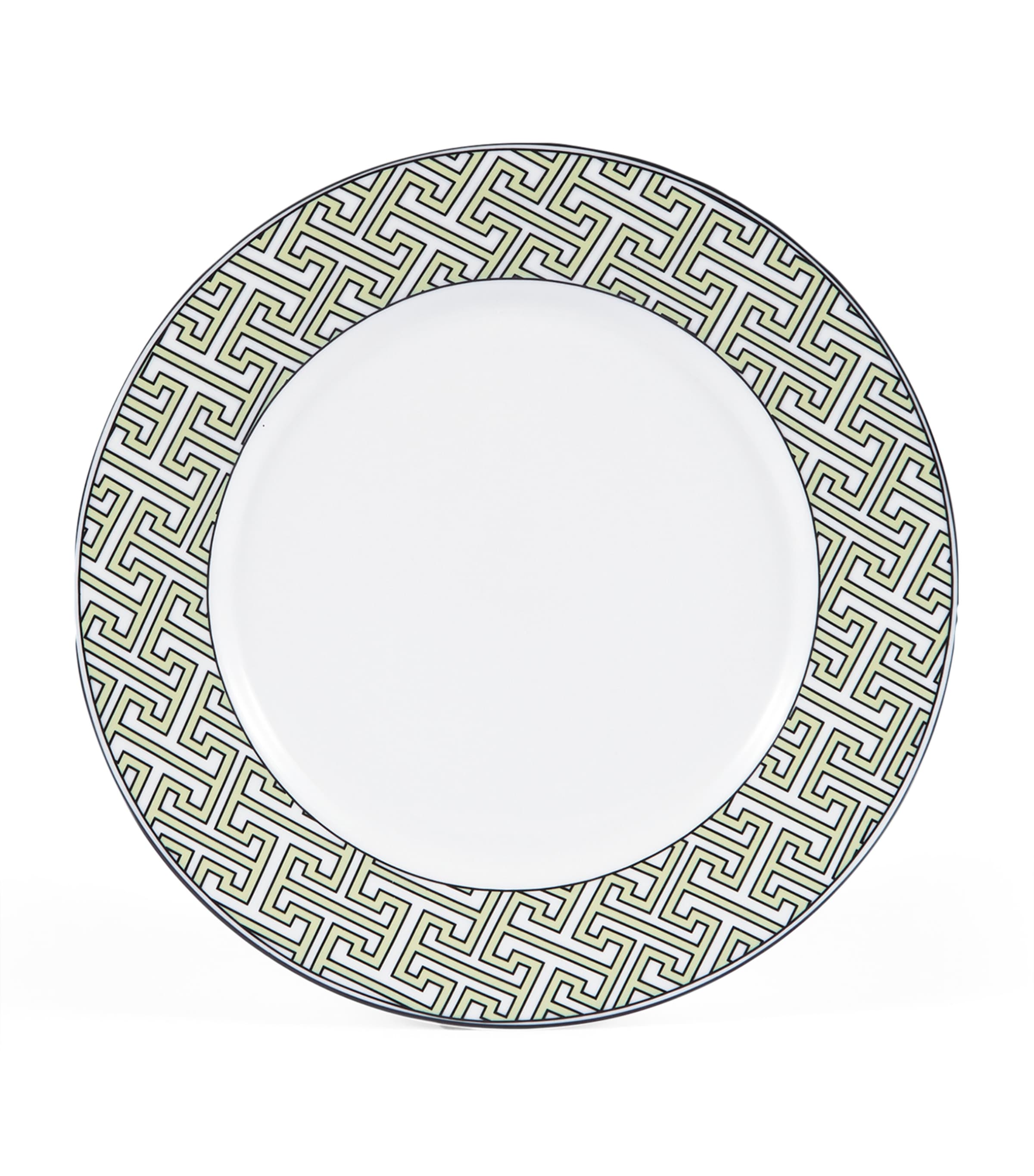 O.w.london O. W.london Set Of 2 Maze Dessert Plates In Green