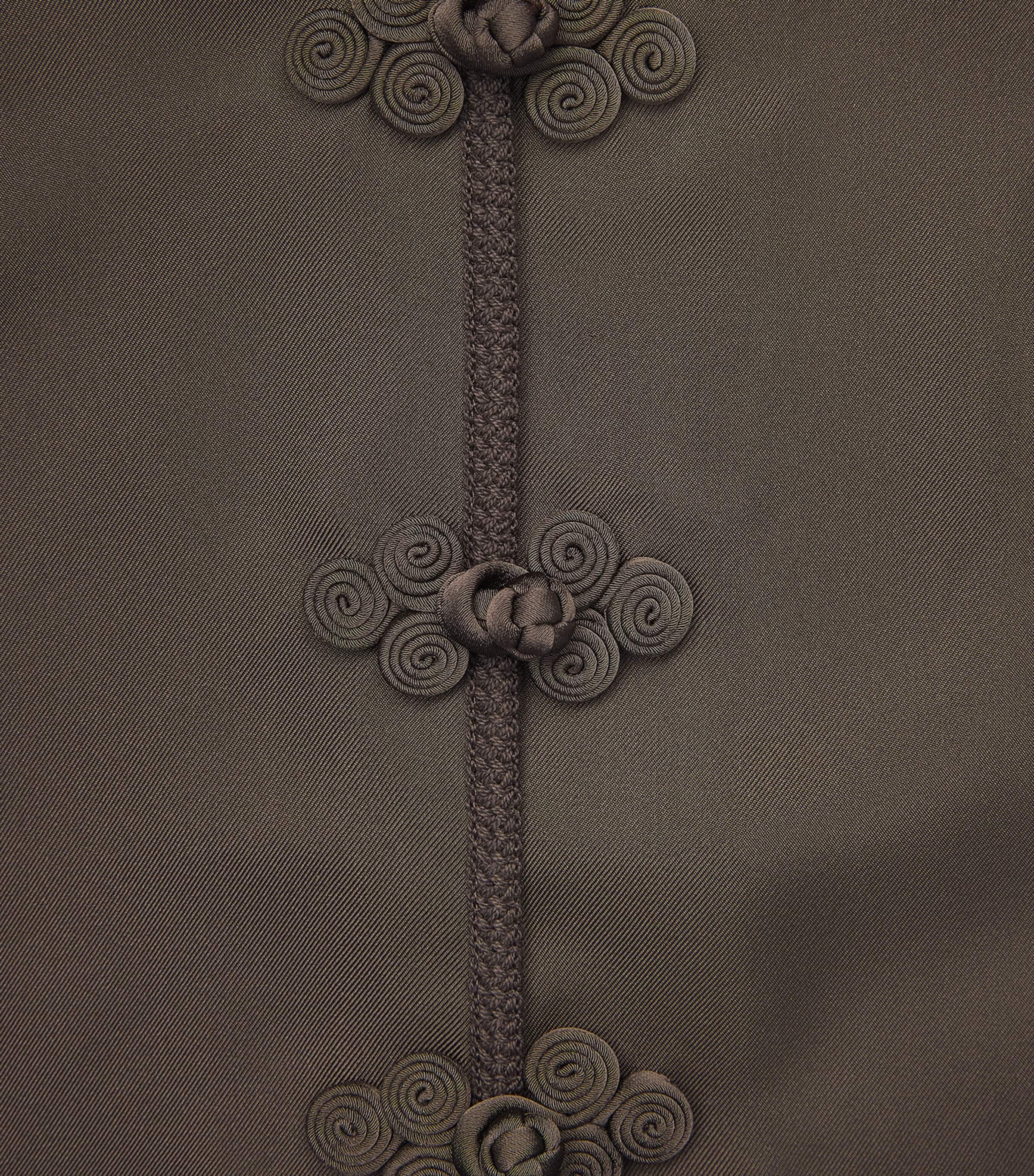 Róhe Womens Silk Pankou Blouse Earth Image 6
