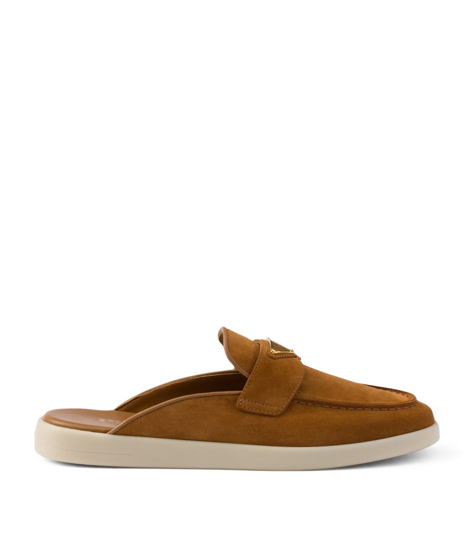 Suede Triangle Mules F0046 Image 1