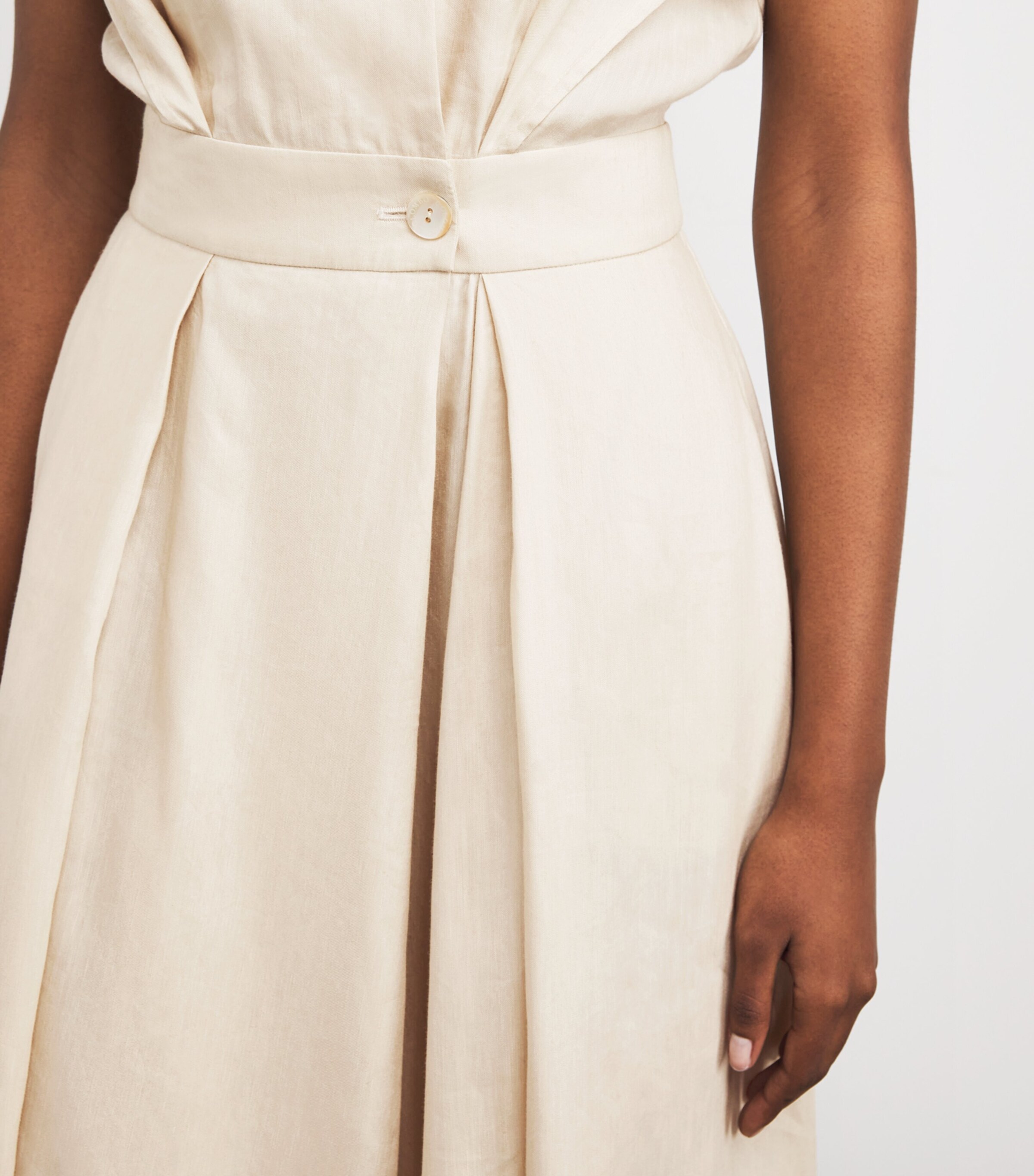 Colombo Womens Linen-Silk Midi Dress Image 6
