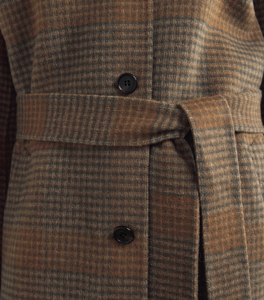 Wool-Cashmere Check Overcoat ZPD-BRASS MULTI Image 6