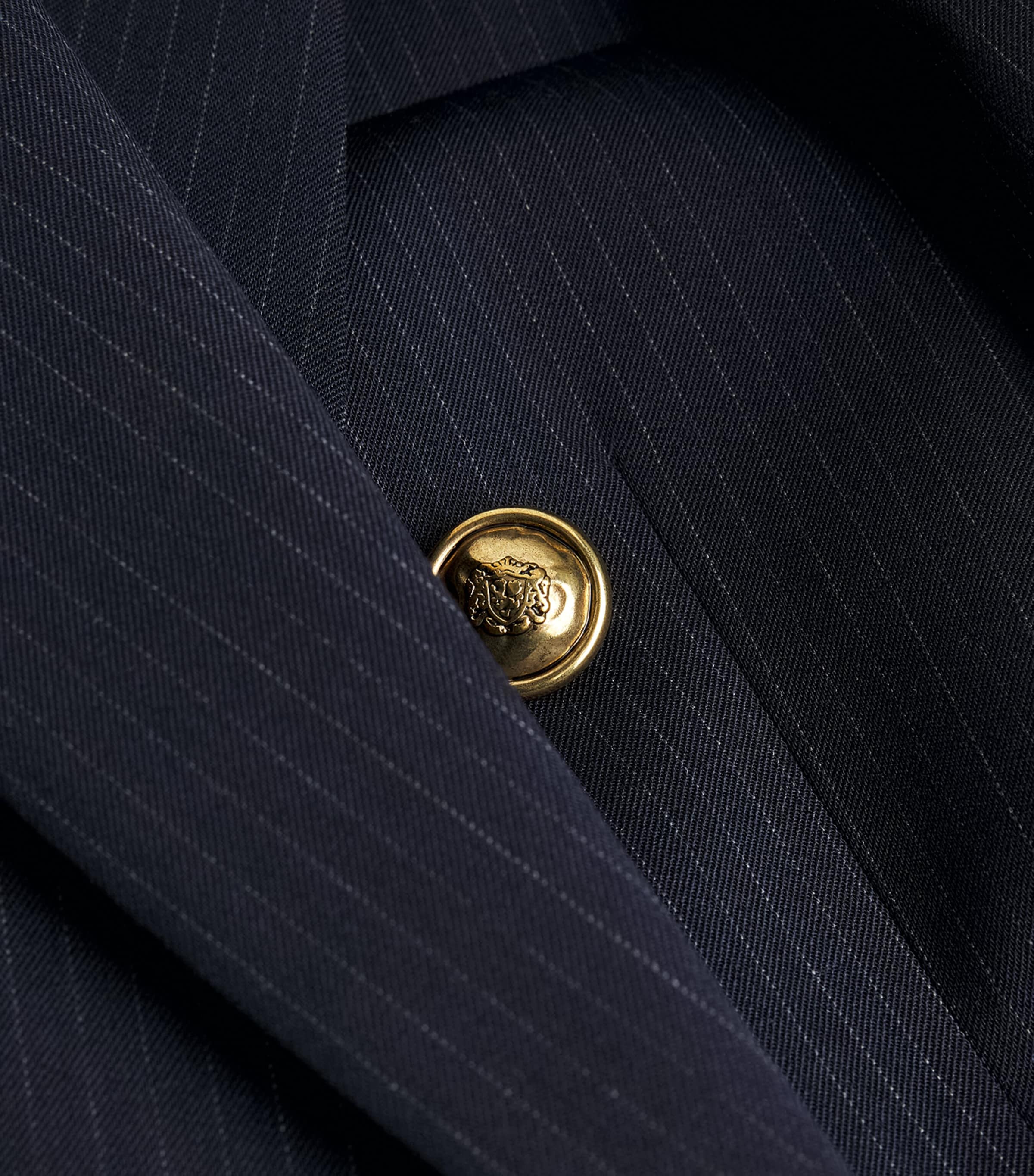 Wool-Blend Double-Breasted Blazer NAVY BLUE Image 5