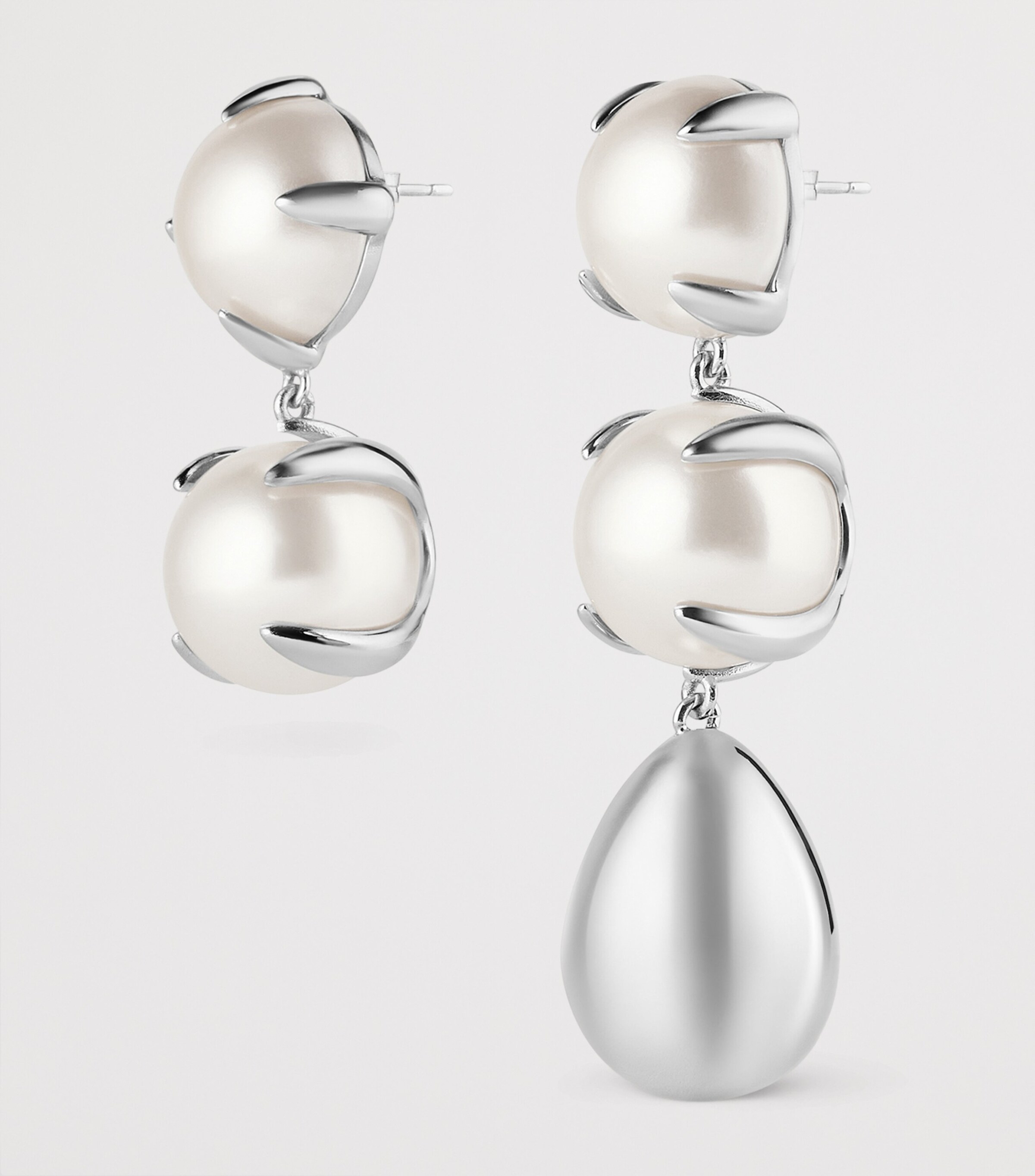 Givenchy Faux Pearl Earrings White/silvery Image 3